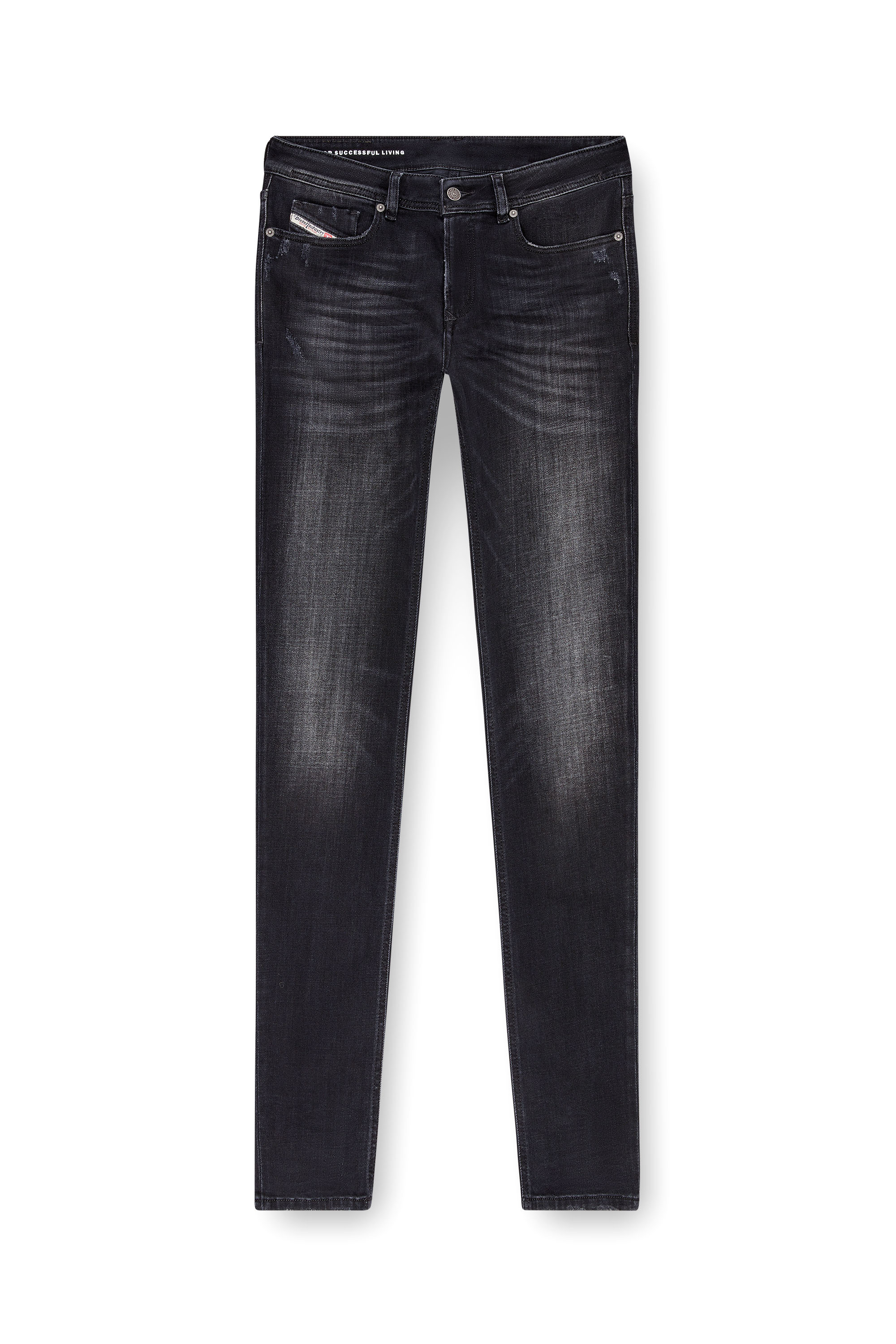 Diesel - Man Skinny Jeans 1979 Sleenker 09K11, Black/Dark grey - Image 2