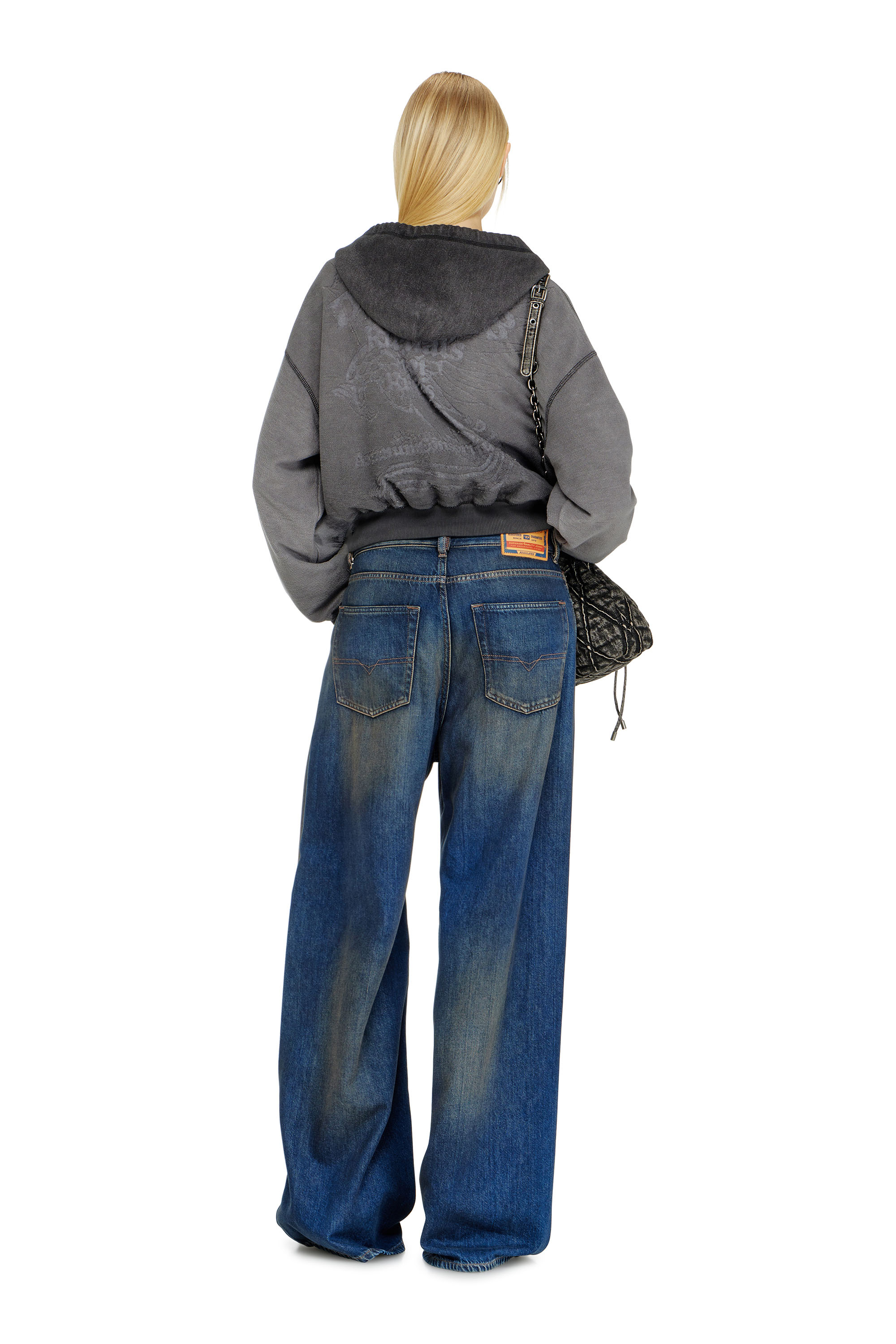 Diesel - Woman's Relaxed Jeans 1996 D-Sire 09P47, Dark Blue - 3