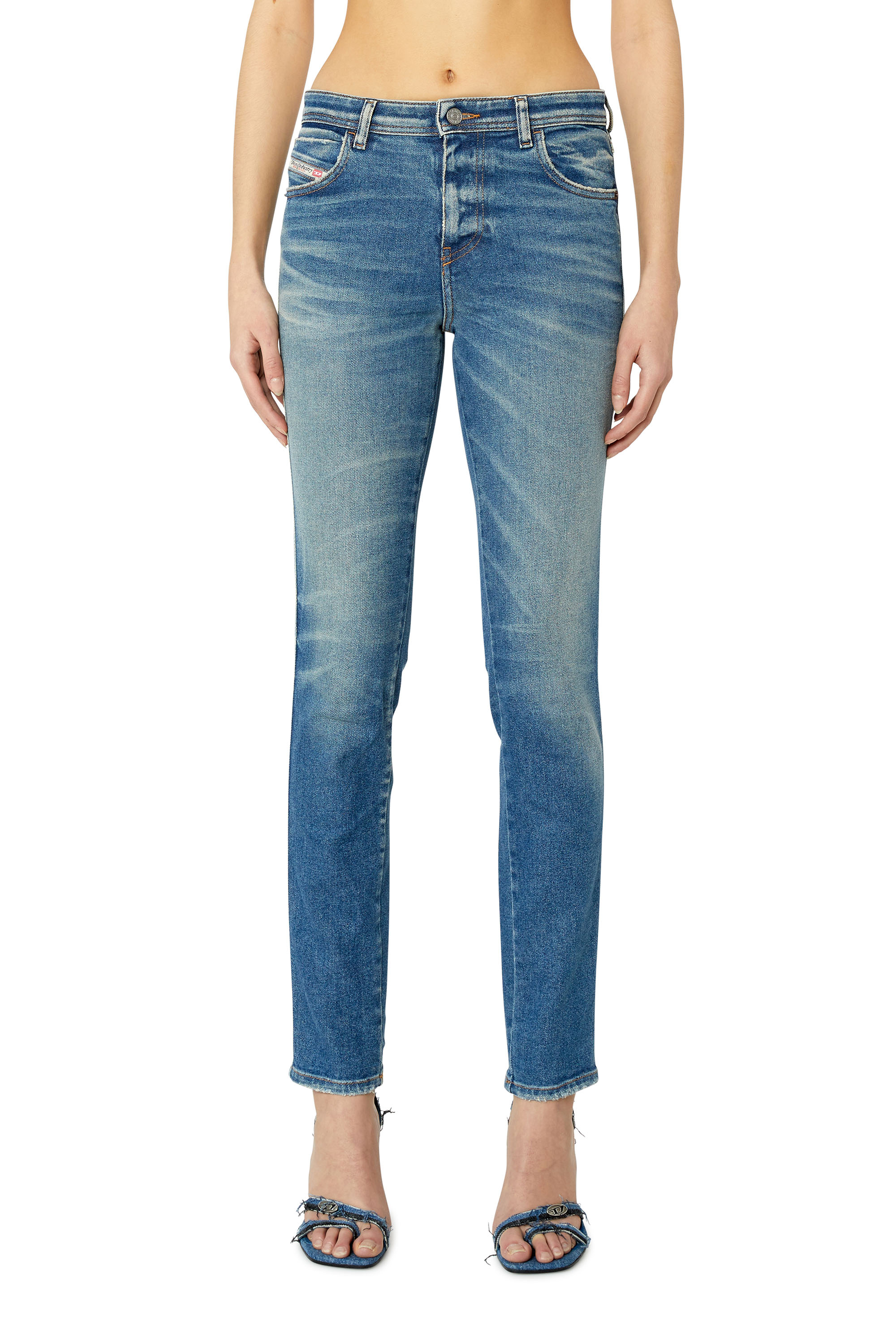 Diesel - 2015 Babhila 09E88 Skinny Jeans, Medium blue - Image 1