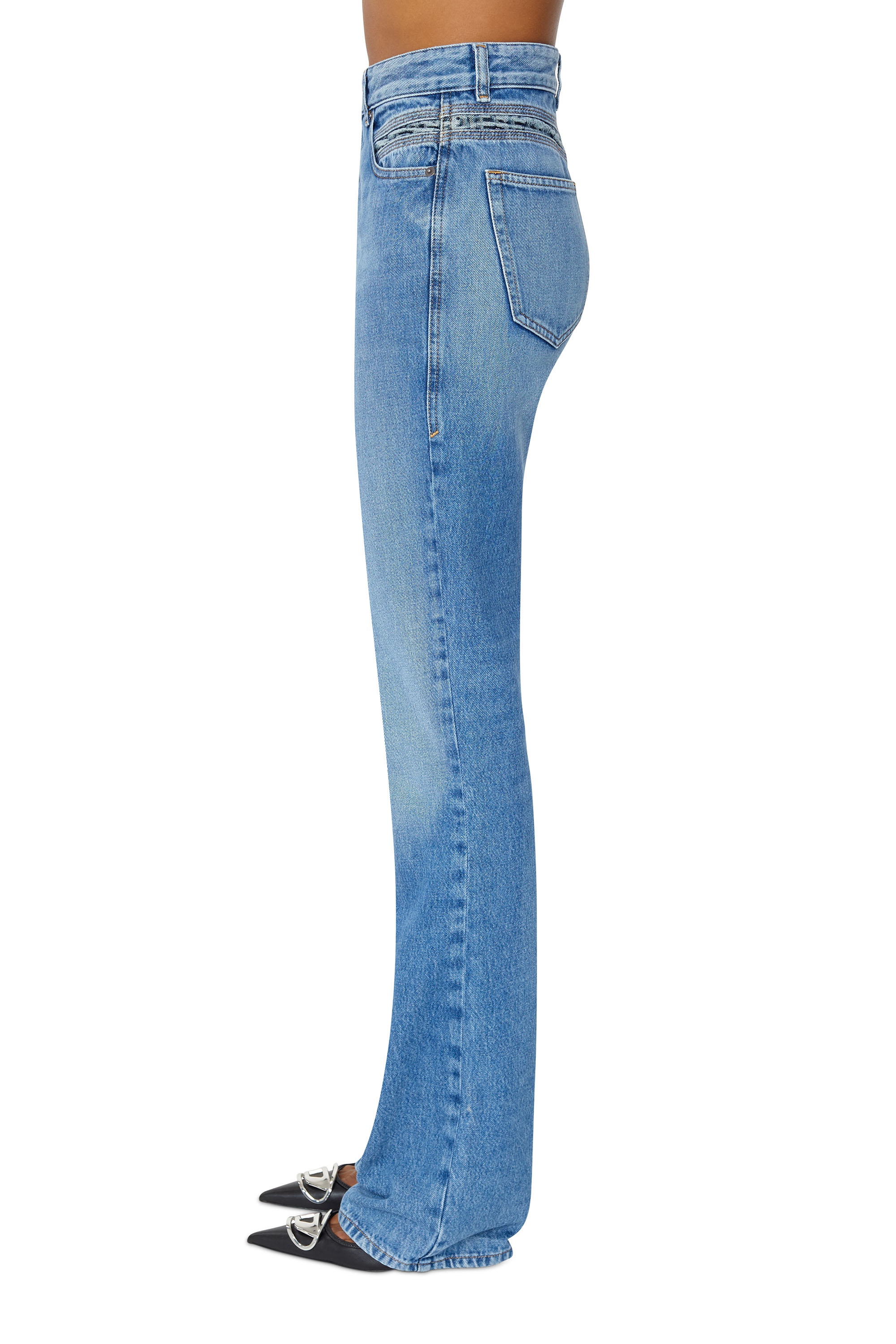 Diesel - D-Escription 09E41 Bootcut and Flare Jeans, Medium blue - Image 4