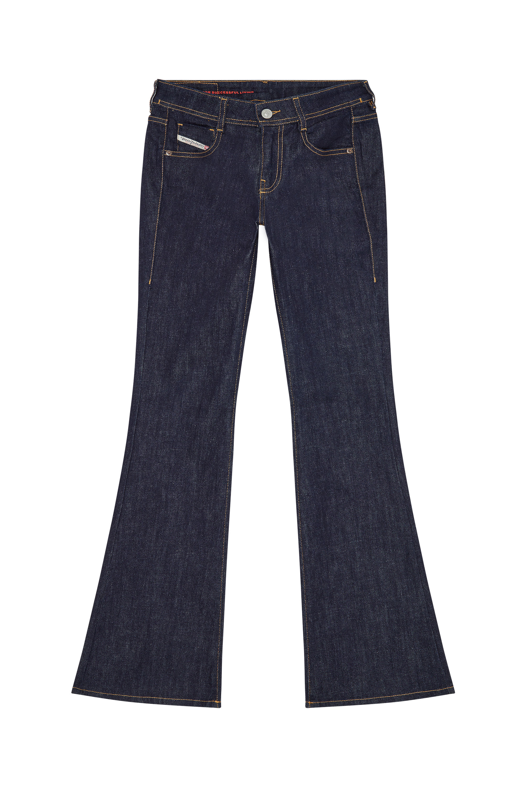 1969 D-EBBEY Z9B89 Bootcut and Flare Jeans, Dark Blue - Jeans