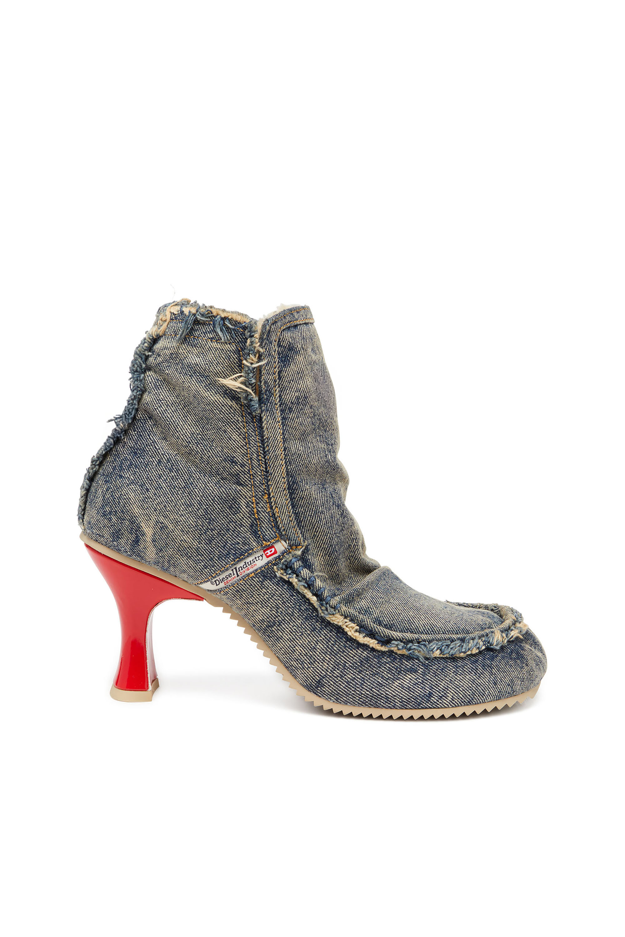 D-WOODSTOCK HEEL AB, Blue Diesel - D-WOODSTOCK HEEL AB, Woman's D-Woodstock - Denim boots with heel in Blue - 1