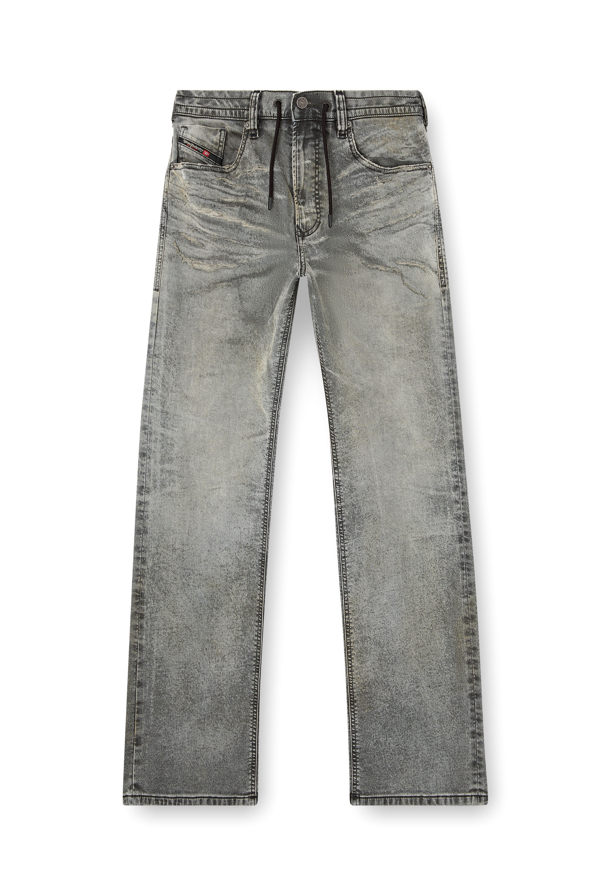 Relaxed 2080 D-Reel Joggjeans® 09M35, Black/Dark grey Diesel - Man's Relaxed 2080 D-Reel Joggjeans® 09M35, Black/Dark grey - 2