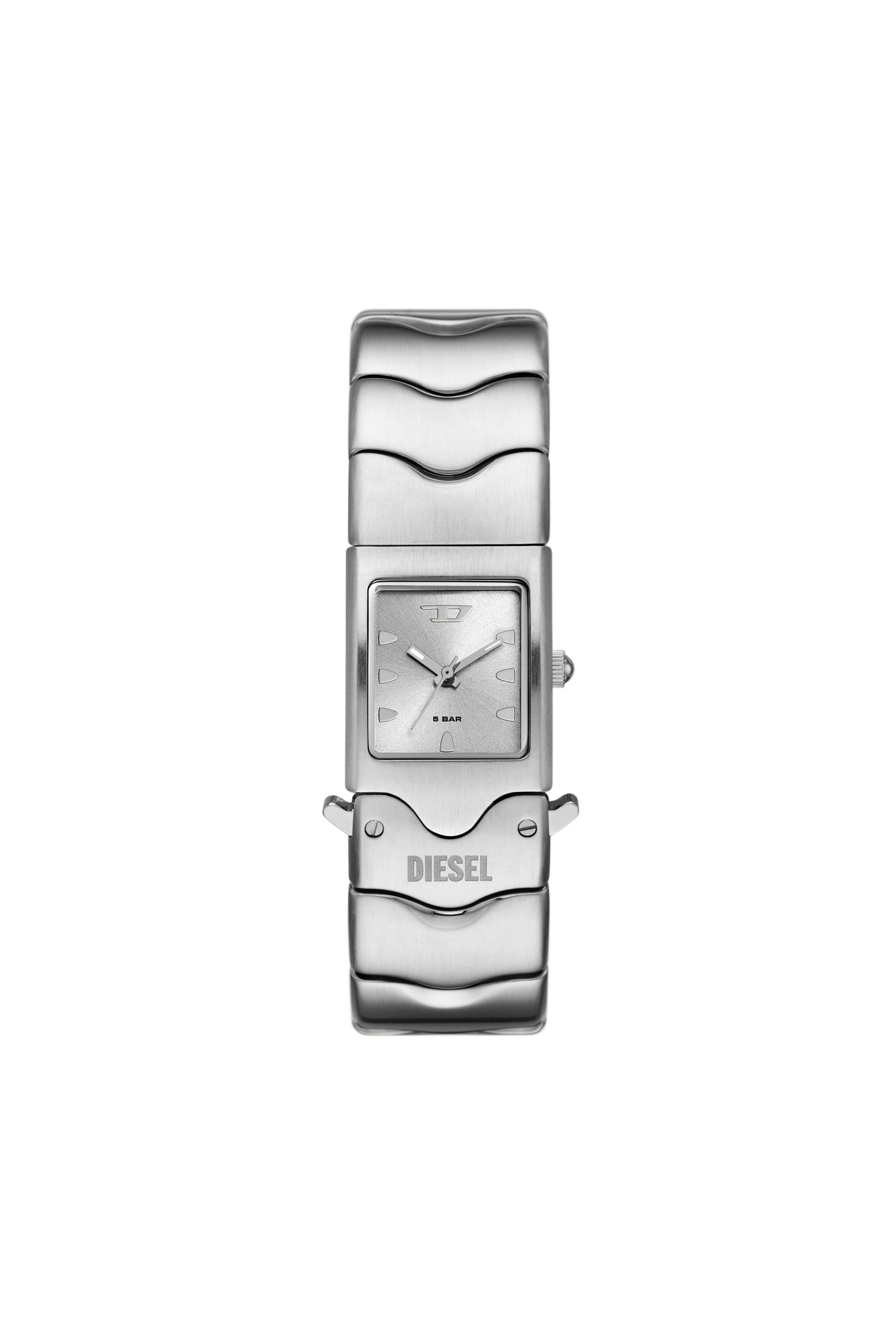 Diesel - DZ2222, Unisex's Diesel Closer Three-Hand Stainless Steel Watch in Silver - 1