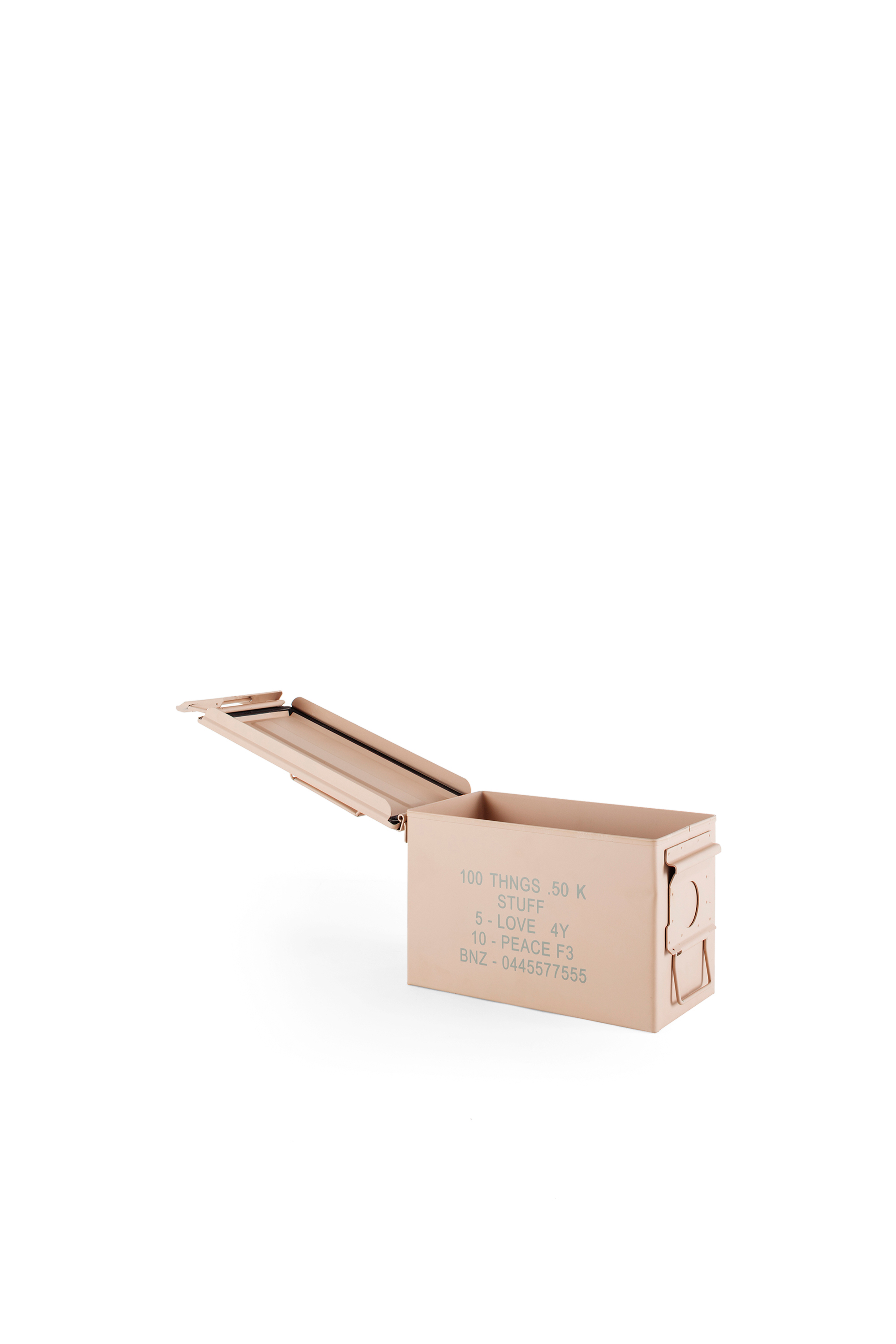 Diesel - 11034 SURVIVAL, Unisex's Beige metal box with lid in Beige - 4