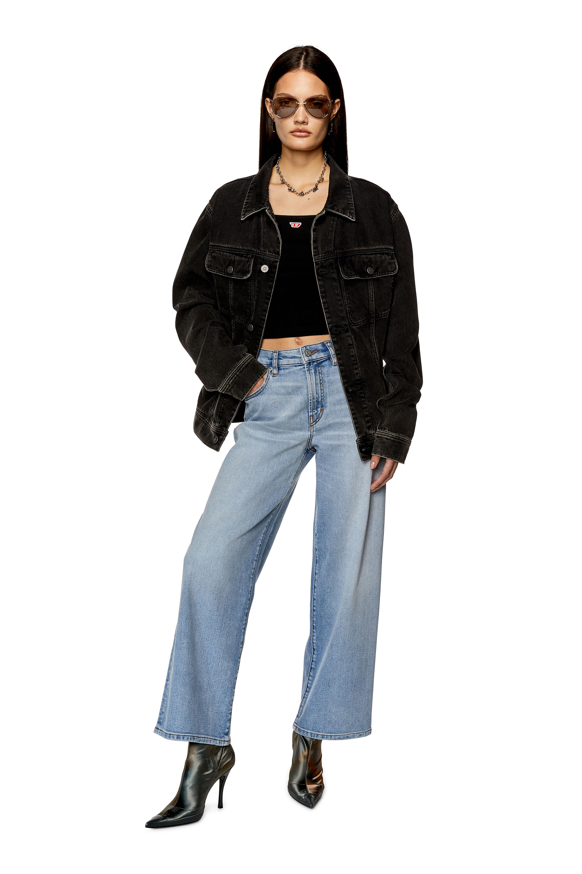 Diesel - Bootcut and Flare Jeans 2000 Widee 0AJAT, Light Blue - Image 4