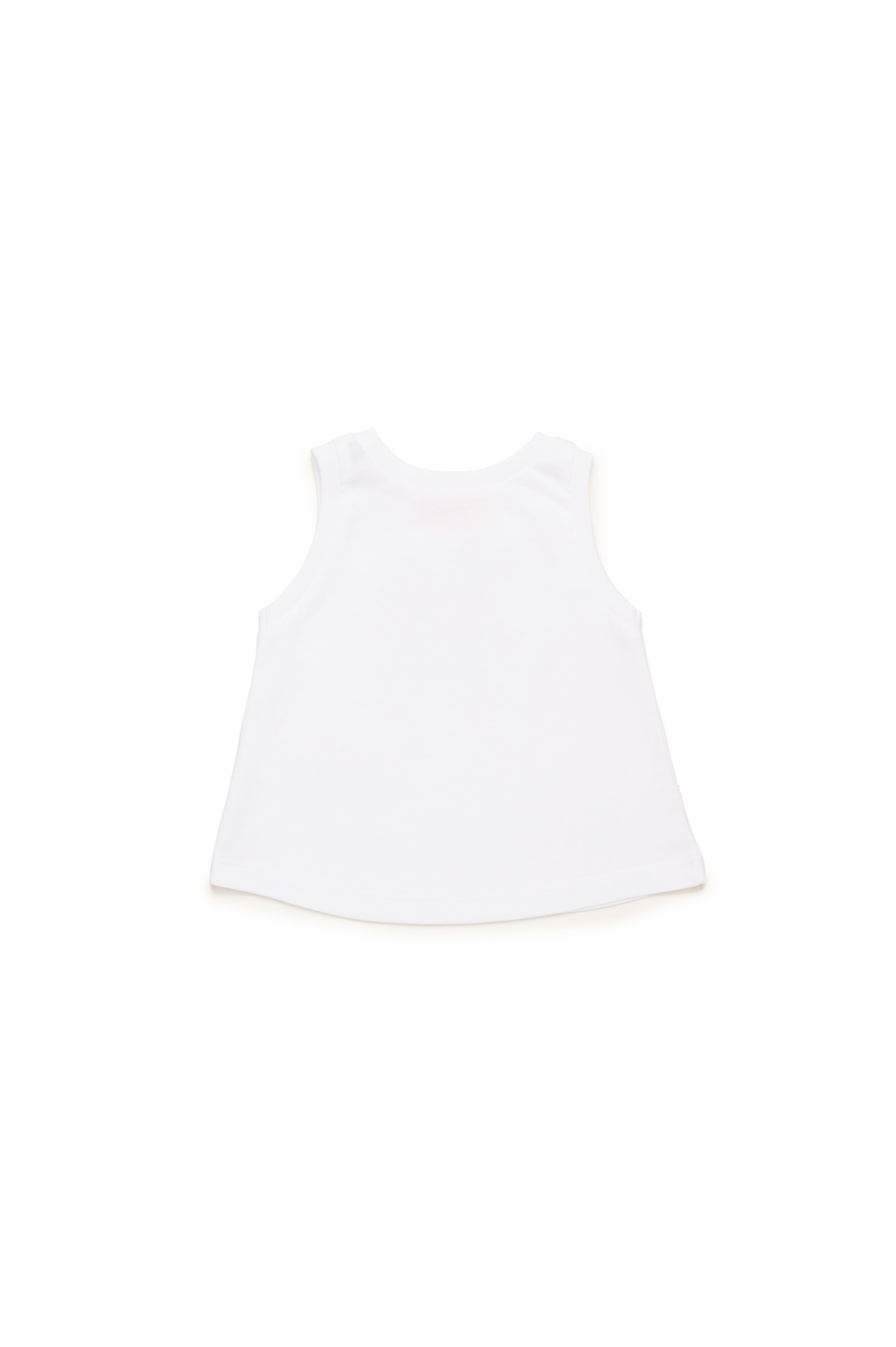 Diesel - MTARBIB, Woman's Sleeveless top with Oval D logo in White - 2