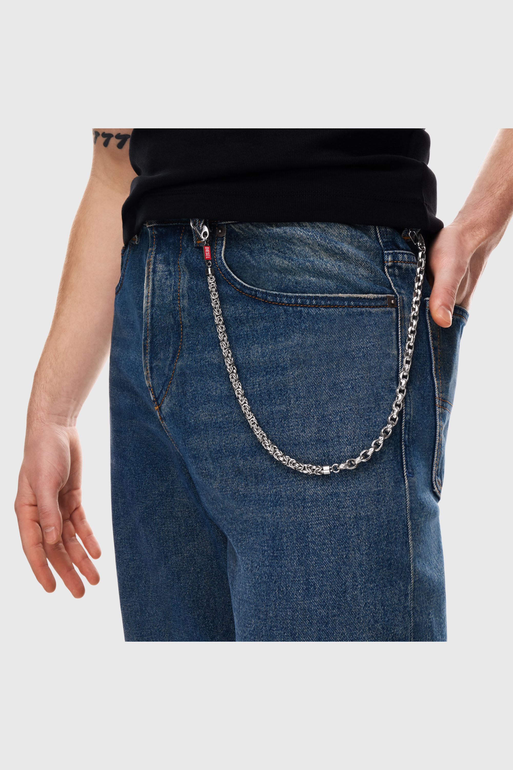 Diesel - DX1694040 JEWELLERY, Unisex's Stainless steel multi-wear chain in Silver - 5