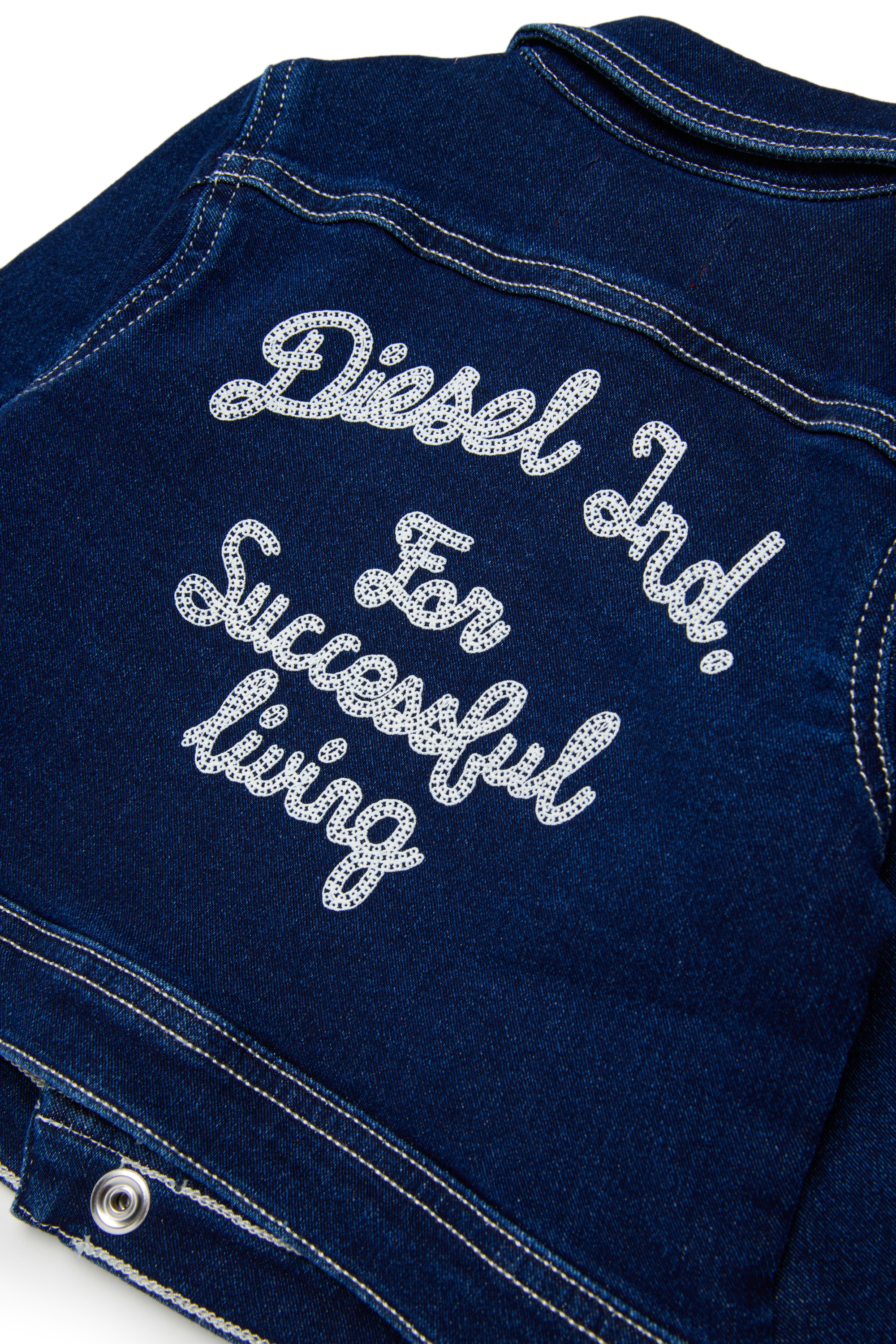 Diesel - JOMYB JJJ, Unisex's JoggJeans jacket with back embroidery in Dark Blue - 4
