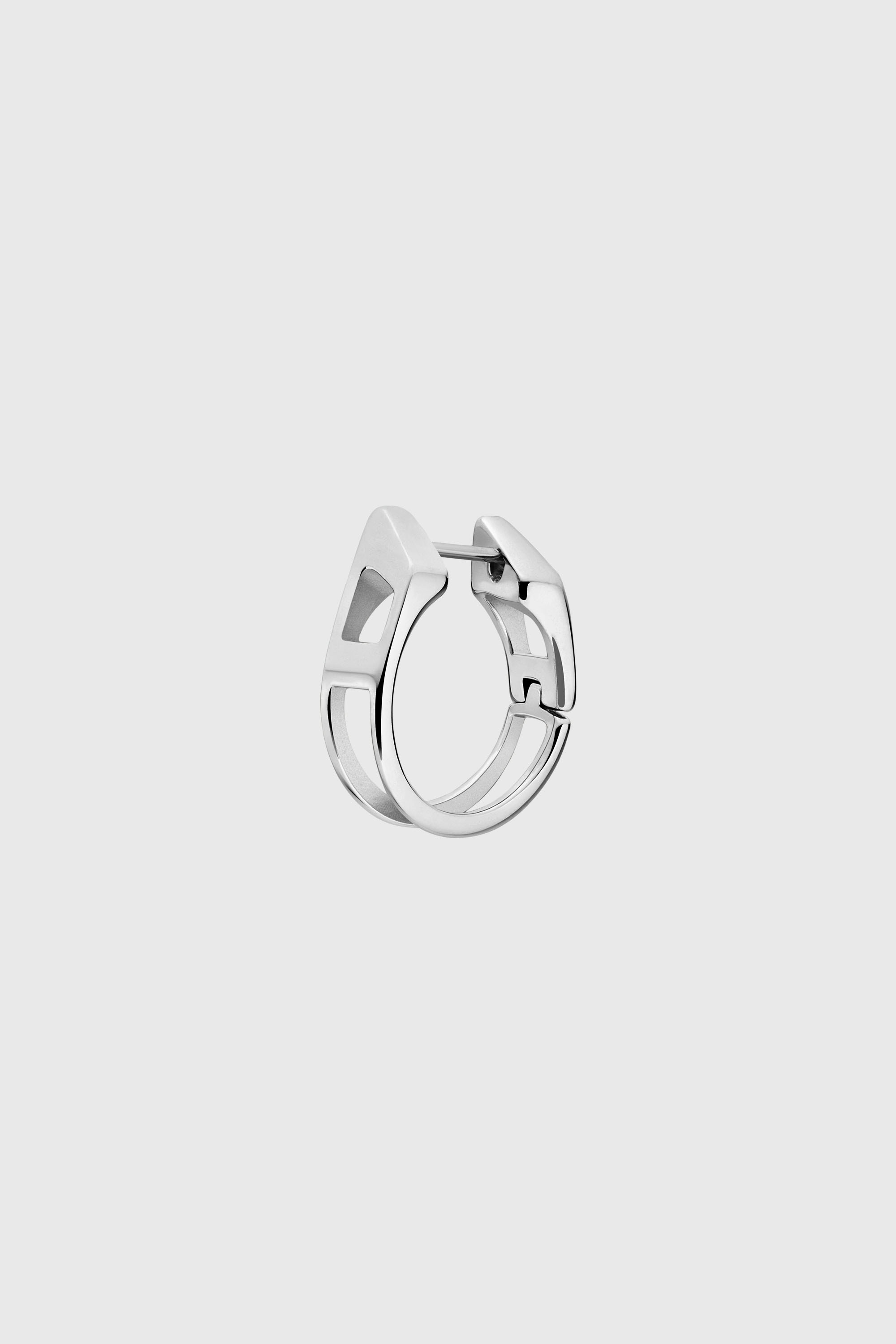 Diesel - DX167340 JEWELLERY, Unisex's Stainless Steel Hoop Earring in Silver - 2