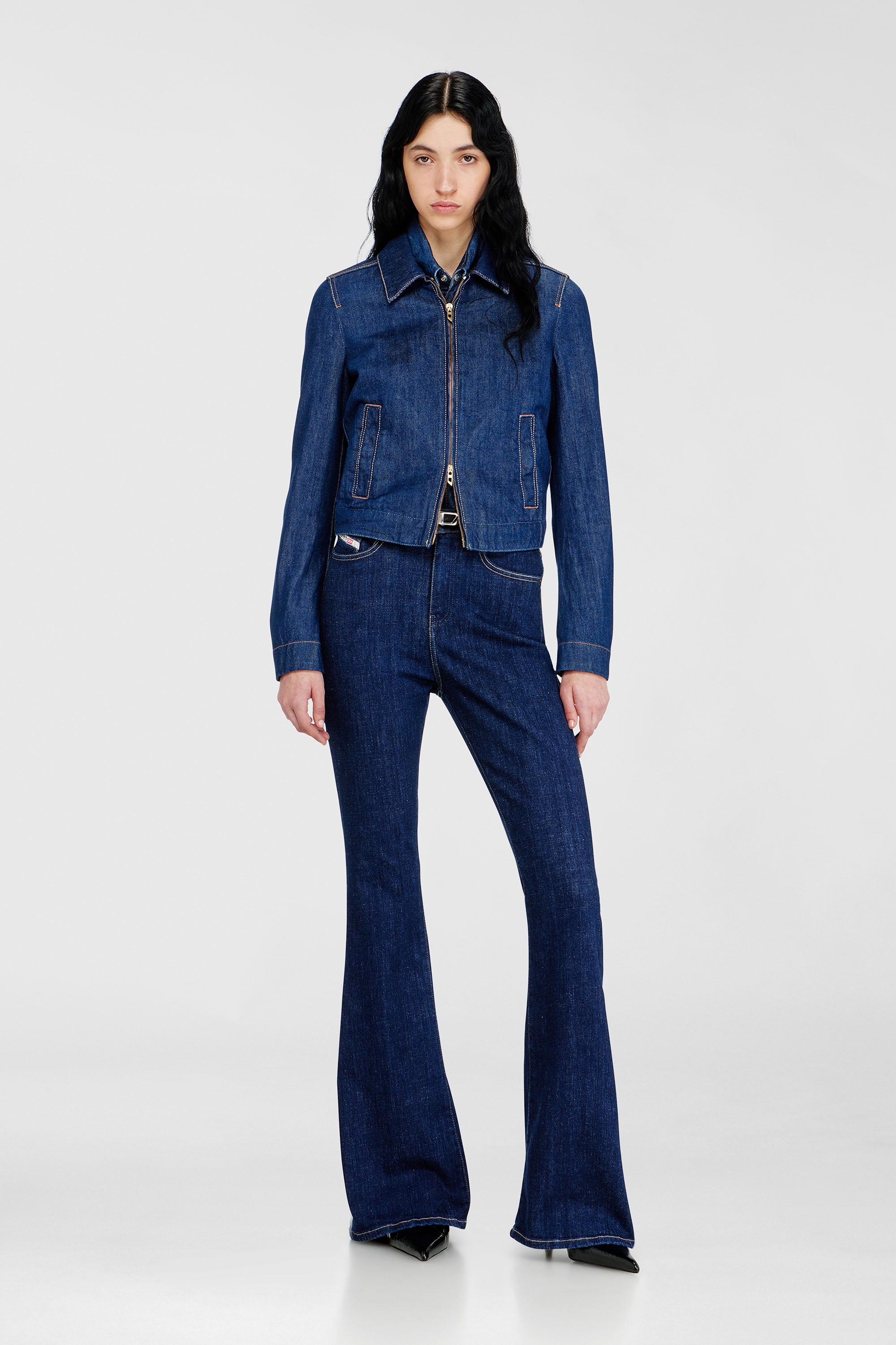 Diesel - Woman's Bootcut Jeans 1973 D-Partt 09Q03, Dark Blue - 1