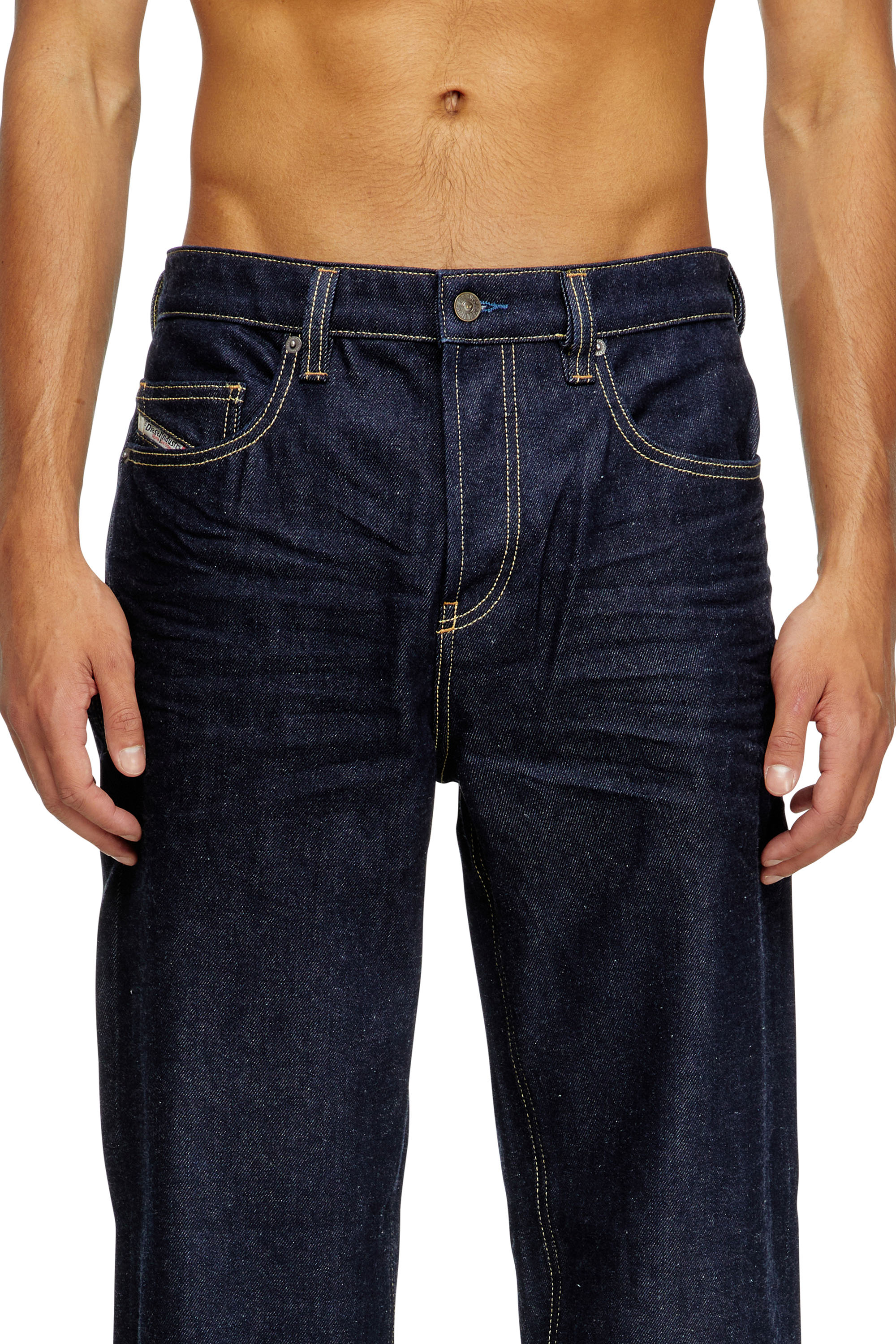 Relaxed Jeans 2001 D-Macro 0GRDV, Dark Blue Diesel - Man's Relaxed Jeans 2001 D-Macro 0GRDV, Dark Blue - 5