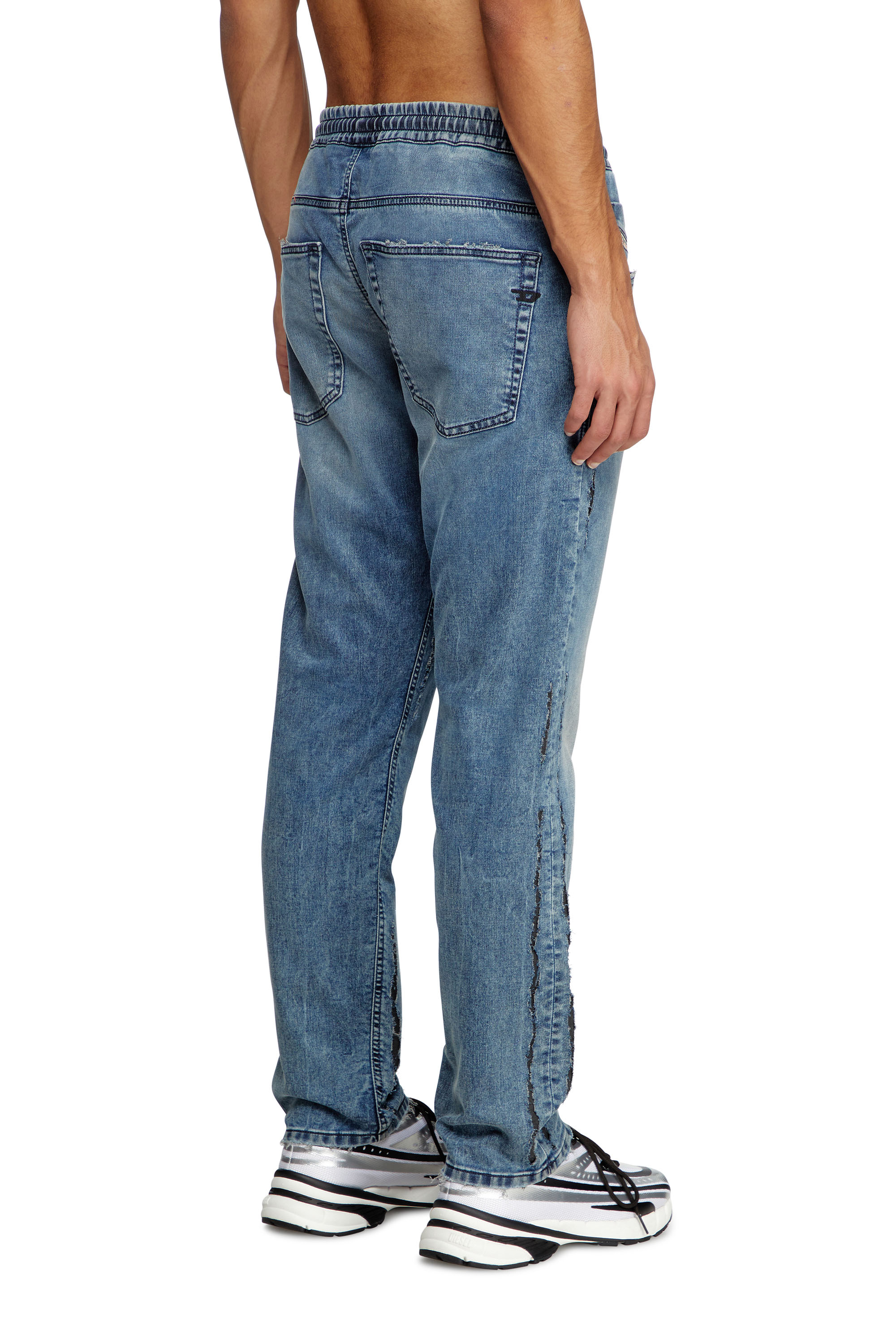 Diesel - Man's Regular 2030 D-Krooley Joggjeans® 09K64, Medium blue - 4