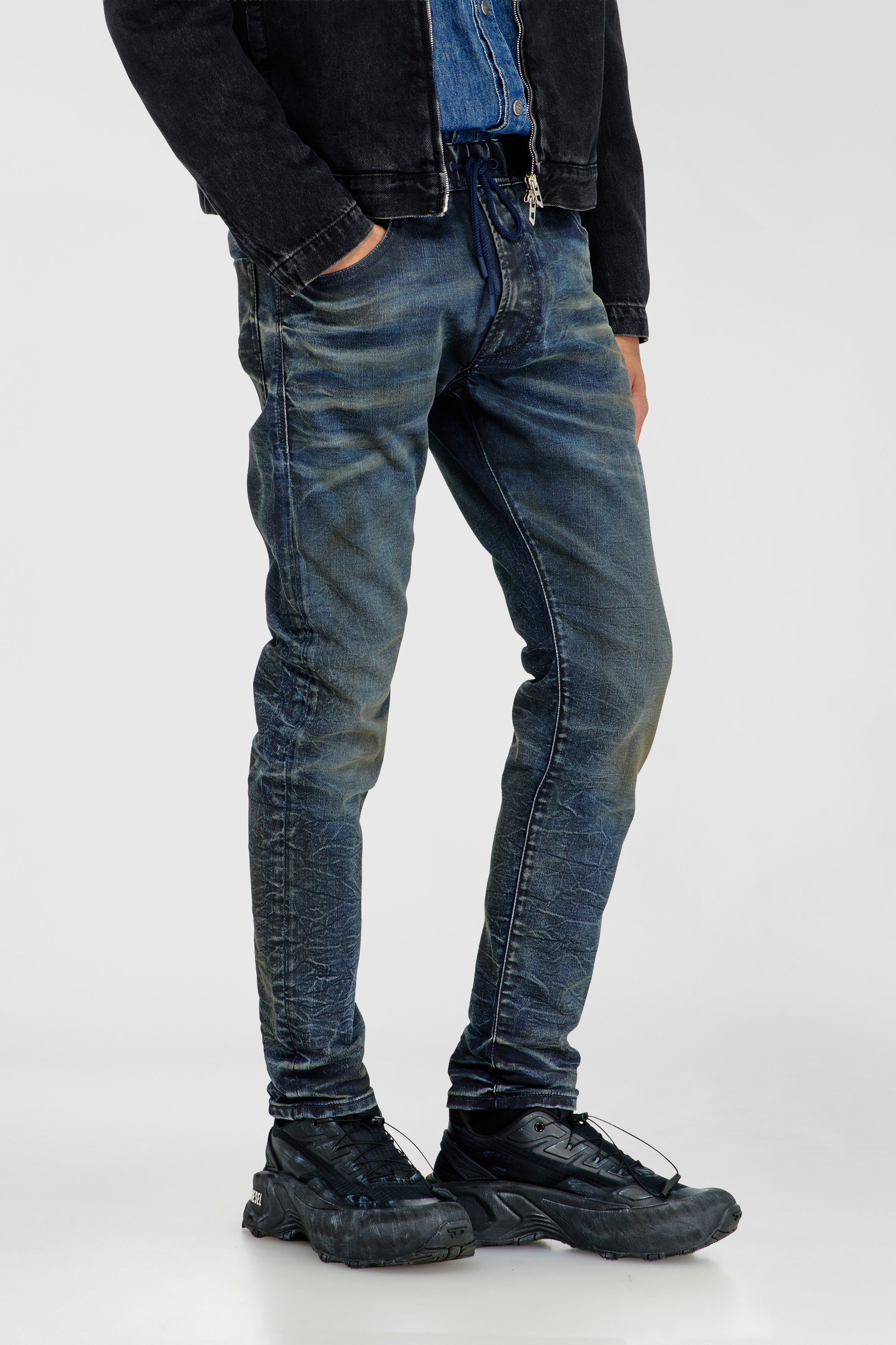 Diesel - Man's Regular 2030 D-Krooley Joggjeans&reg; 068XU, Dark Blue - 5