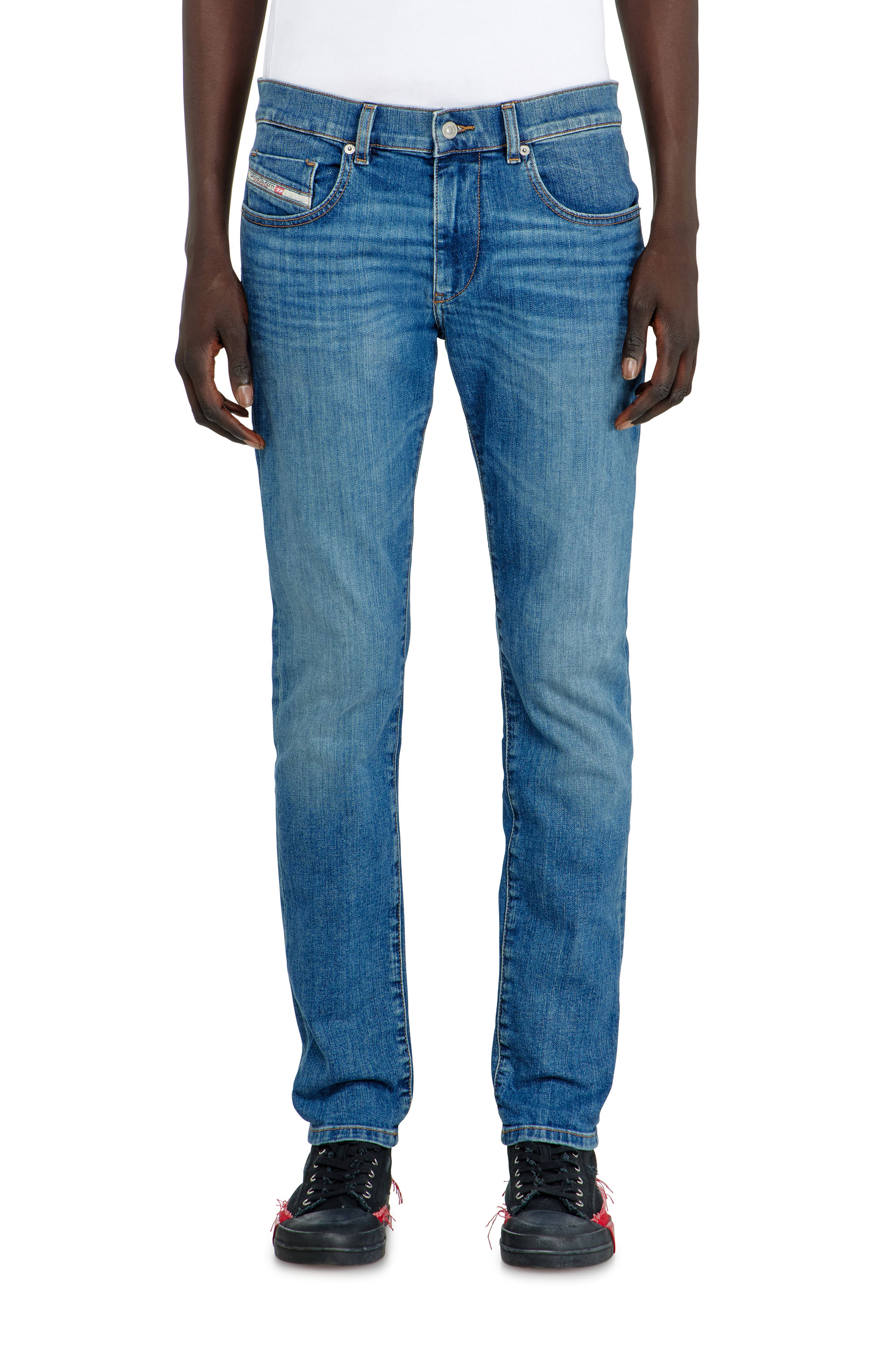 Diesel - Man's Slim Jeans 2019 D-Strukt 0KIAL, Light Blue - 4