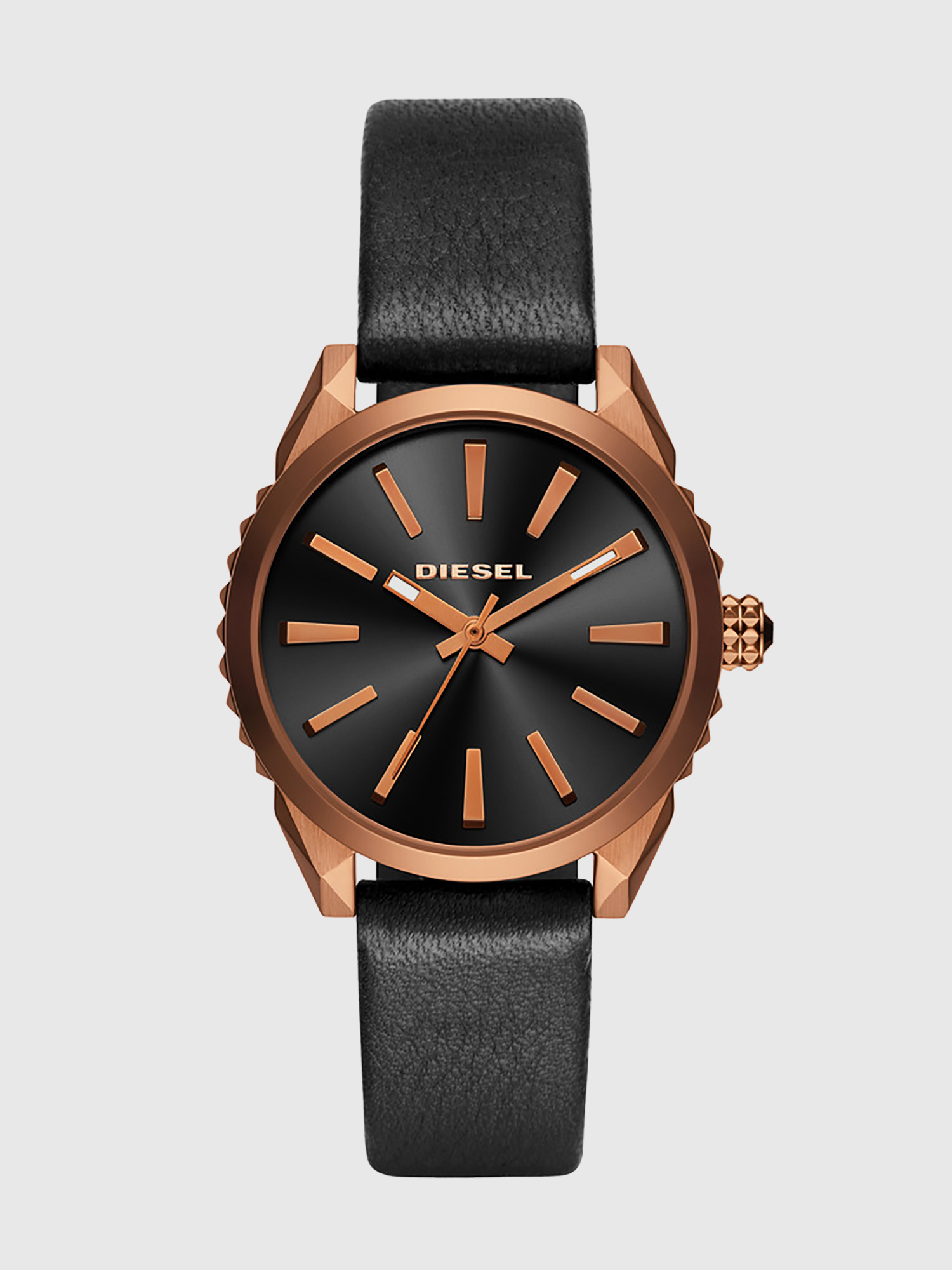 Diesel - DZ5559, Woman's Nuki polished copper case watch, 38 mm in Black - 1