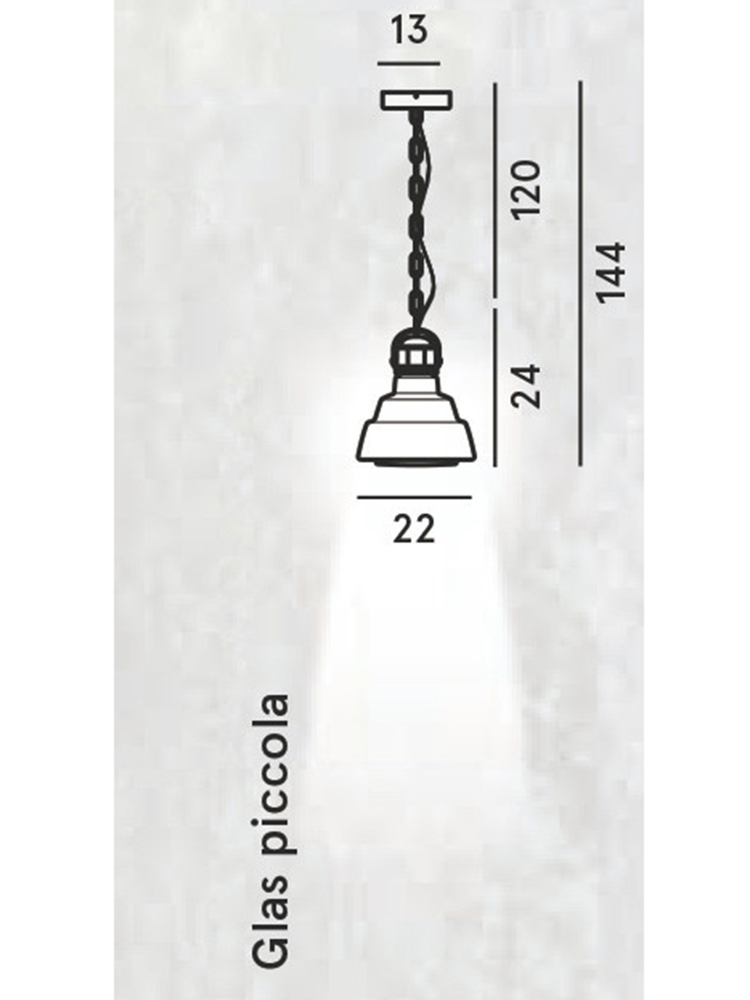 Diesel - GLAS PICCOLA, Unisex's Small lighting with suspended blown glass in Silver - 2