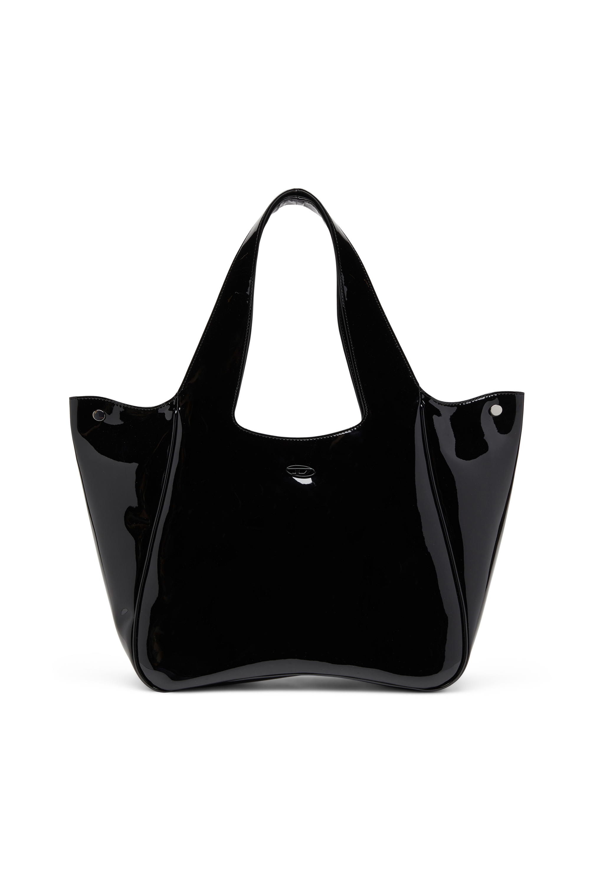 Diesel - PLAY SHOPPER EW, Woman's Play-Tote bag in glossy PU in Black - 1