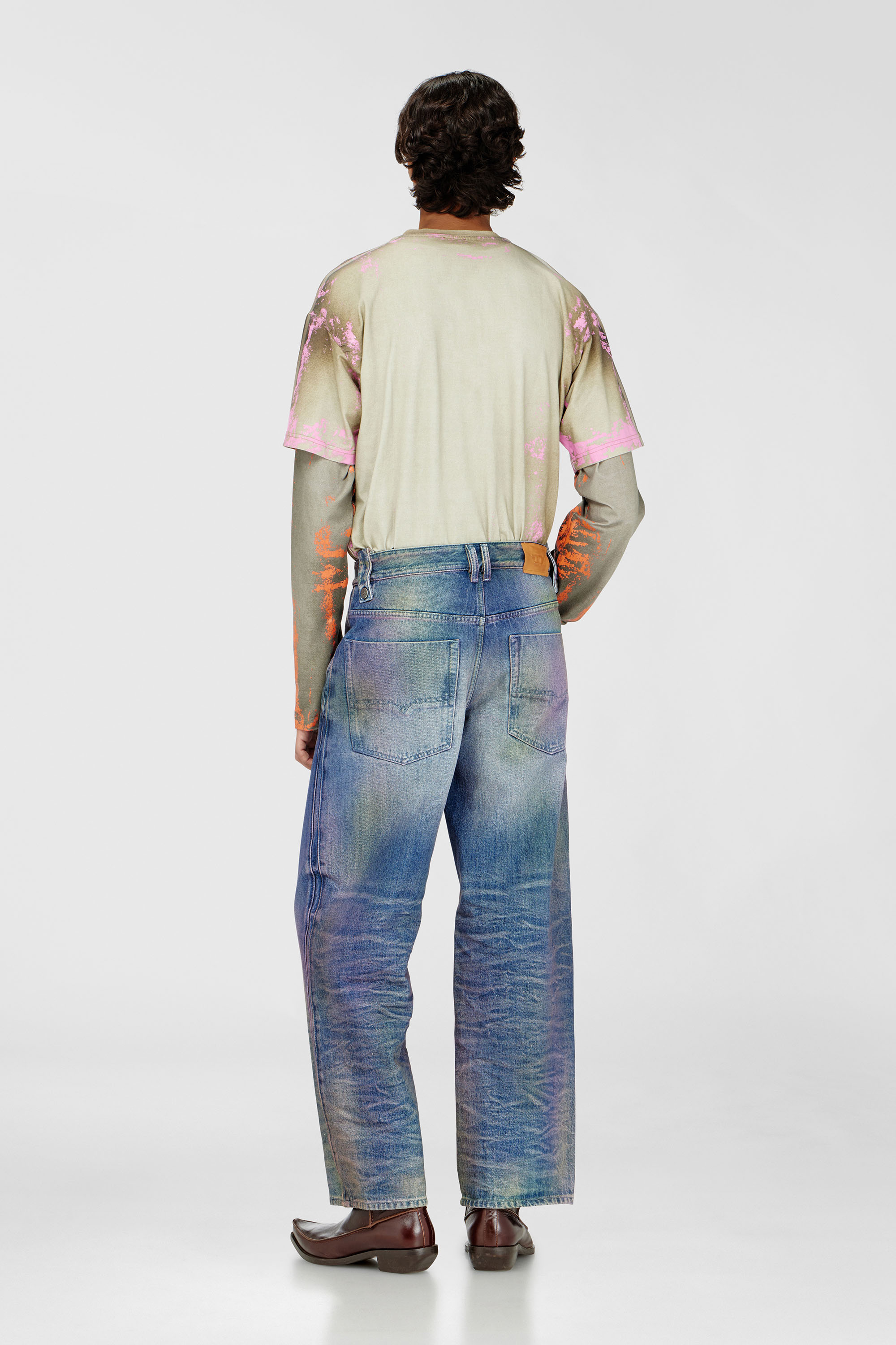 Diesel - Unisex's Relaxed Jeans 1982 D-Hakou 007FW, Medium blue - 3