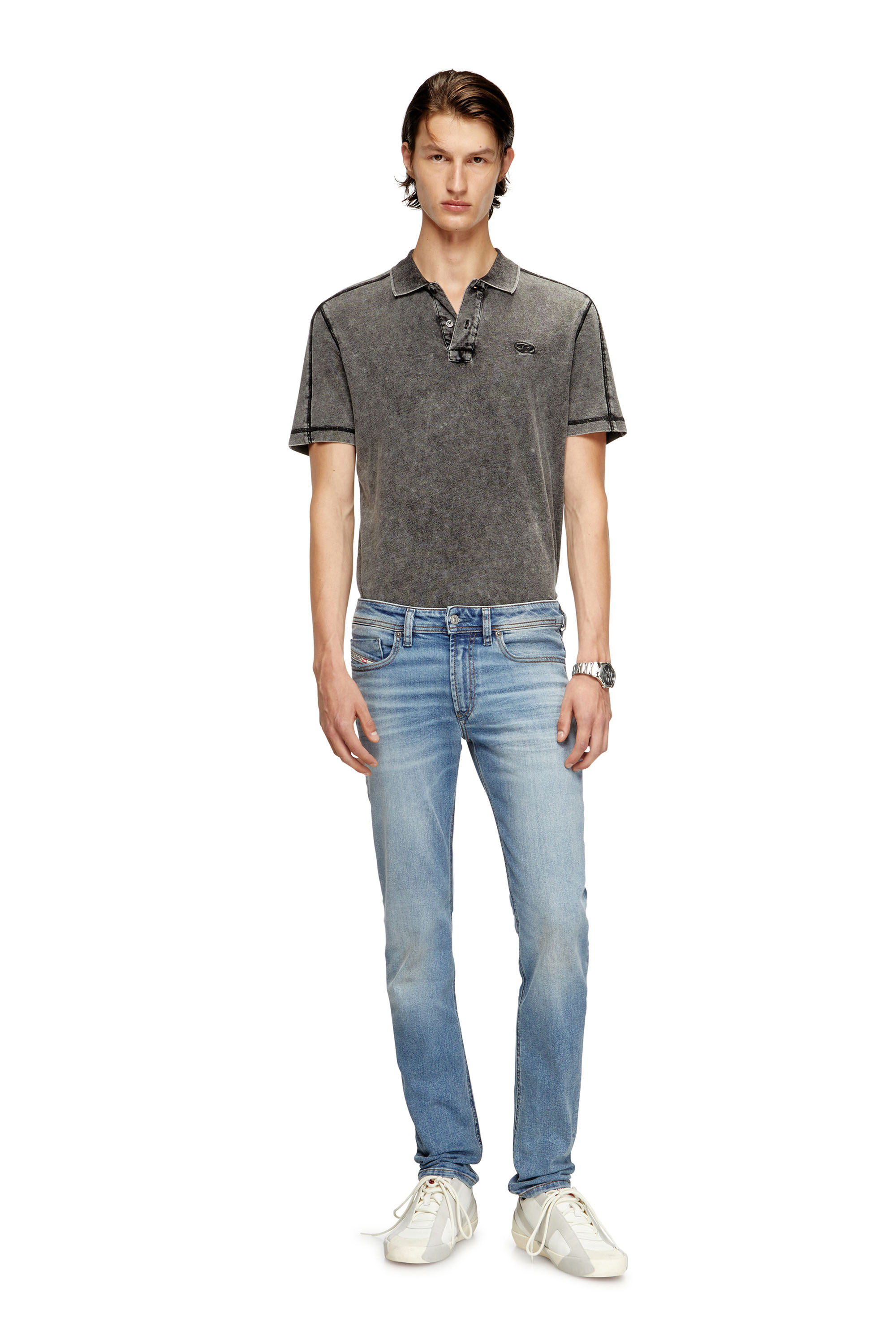 Skinny Jeans 1979 Sleenker 0DBDQ, Light Blue Diesel - Man's Skinny Jeans 1979 Sleenker 0DBDQ, Light Blue - 1