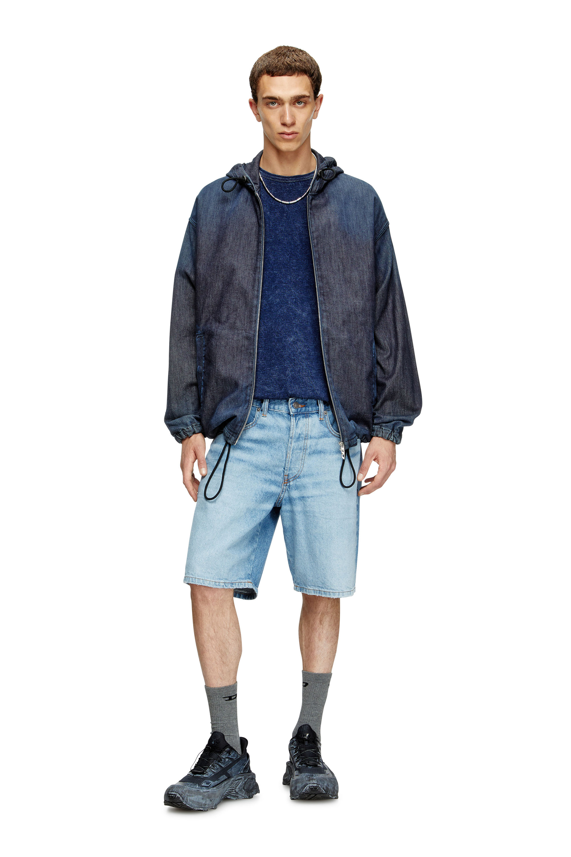 REGULAR-SHORT, Light Blue Diesel - REGULAR-SHORT, Man's Denim shorts in Light Blue - 1