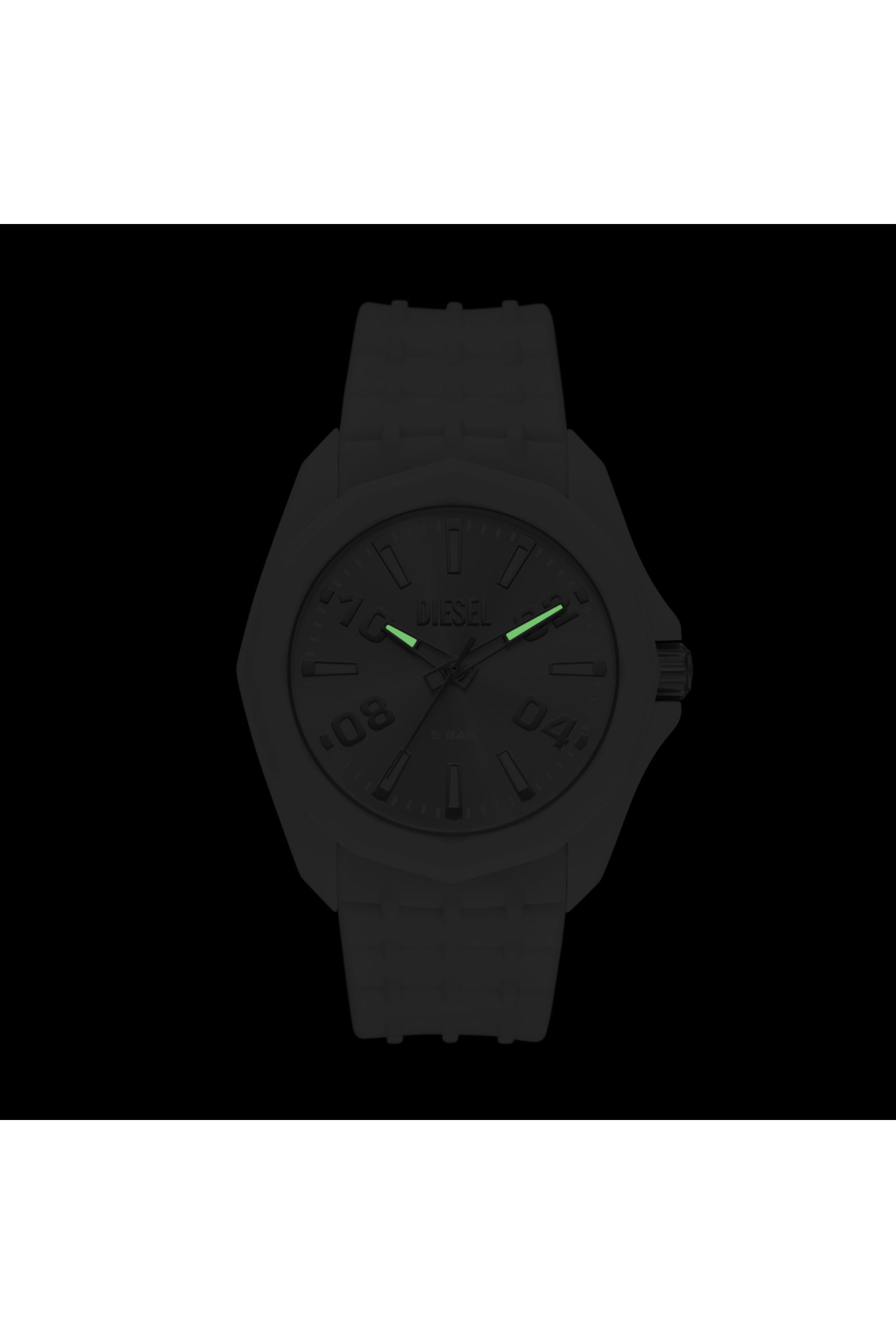 Diesel - DZ2244 WATCH, Man's Stinger white silicone watch in White - 4
