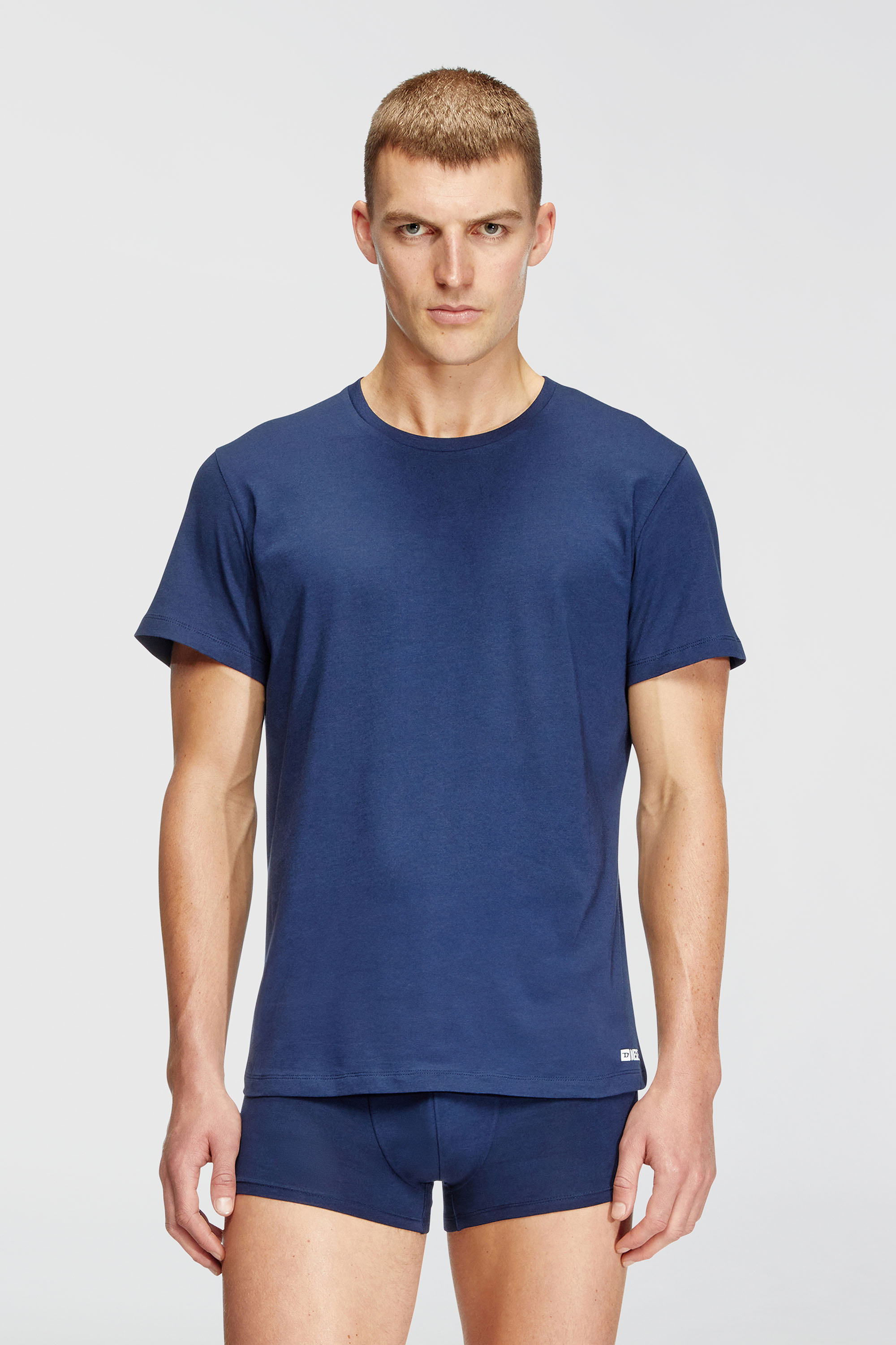 Diesel - RANDAL-D-BOX-3PACK, Man's Three-pack of T-shirts in Blue/White - 3