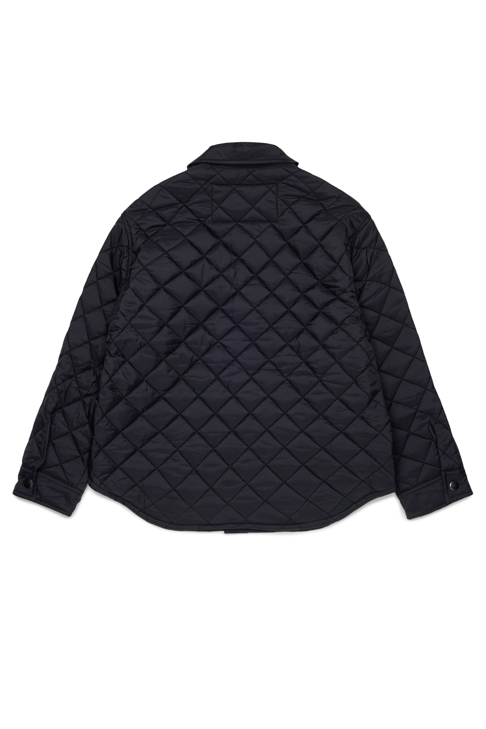 Diesel - JMONTY, Unisex's Shirt jacket in quilted nylon in Black - 2