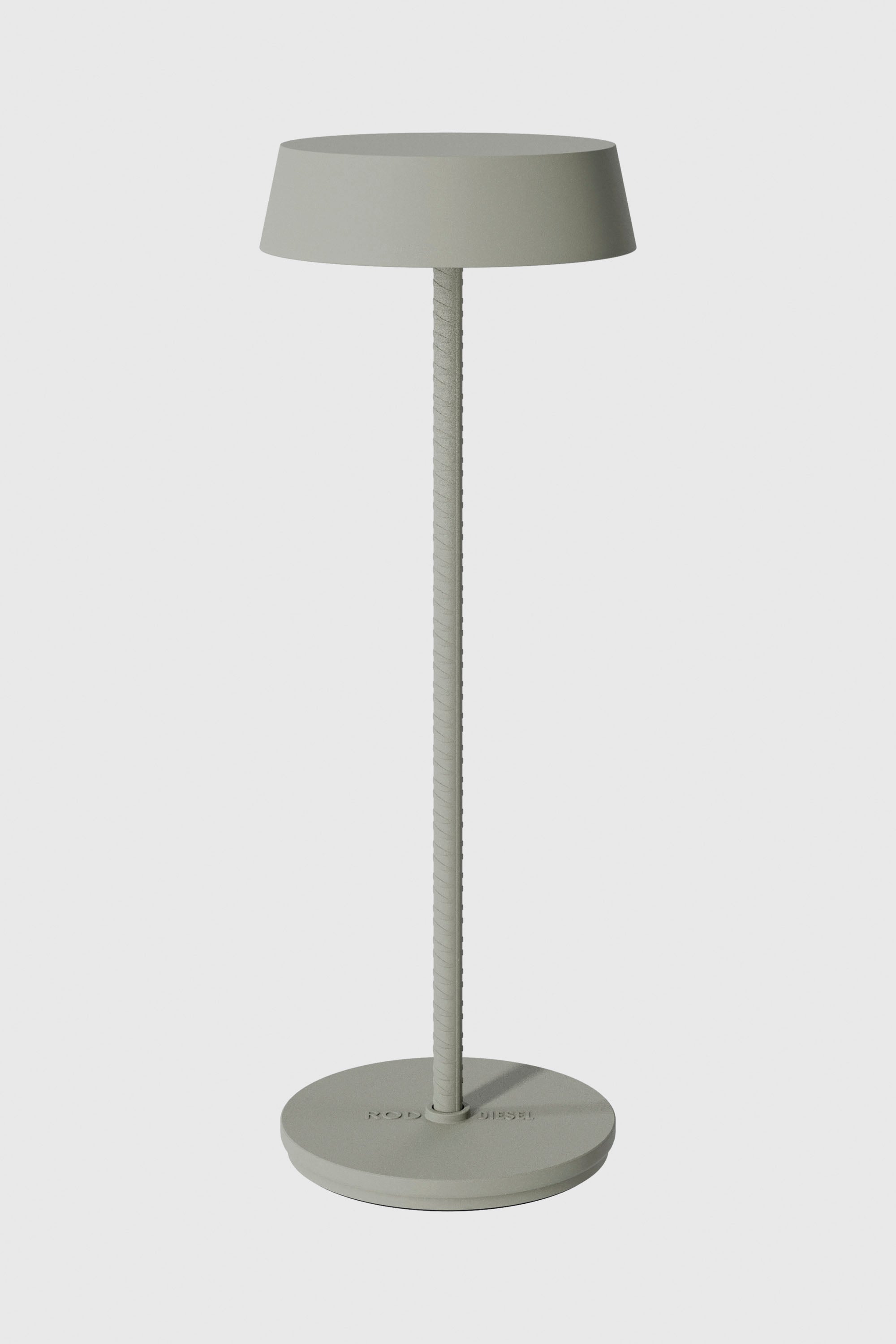 Diesel - 51181 9230 ROD CORDLESS TABLE LAMP MOSS, Unisex's Portable and rechargeable lamp in Grey - 1