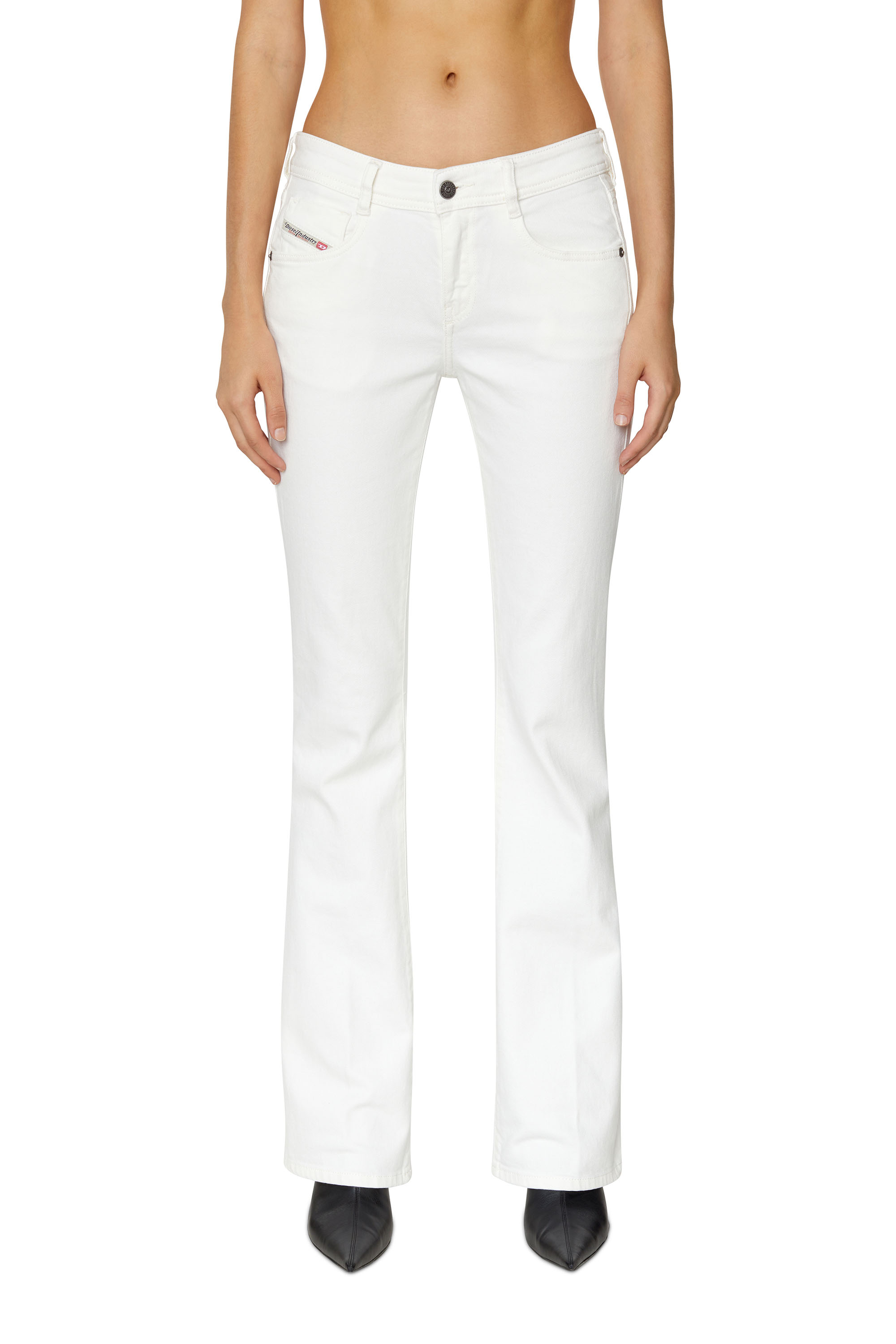 Diesel - 1969 D-Ebbey 09D63 Bootcut and Flare Jeans, White - Image 1