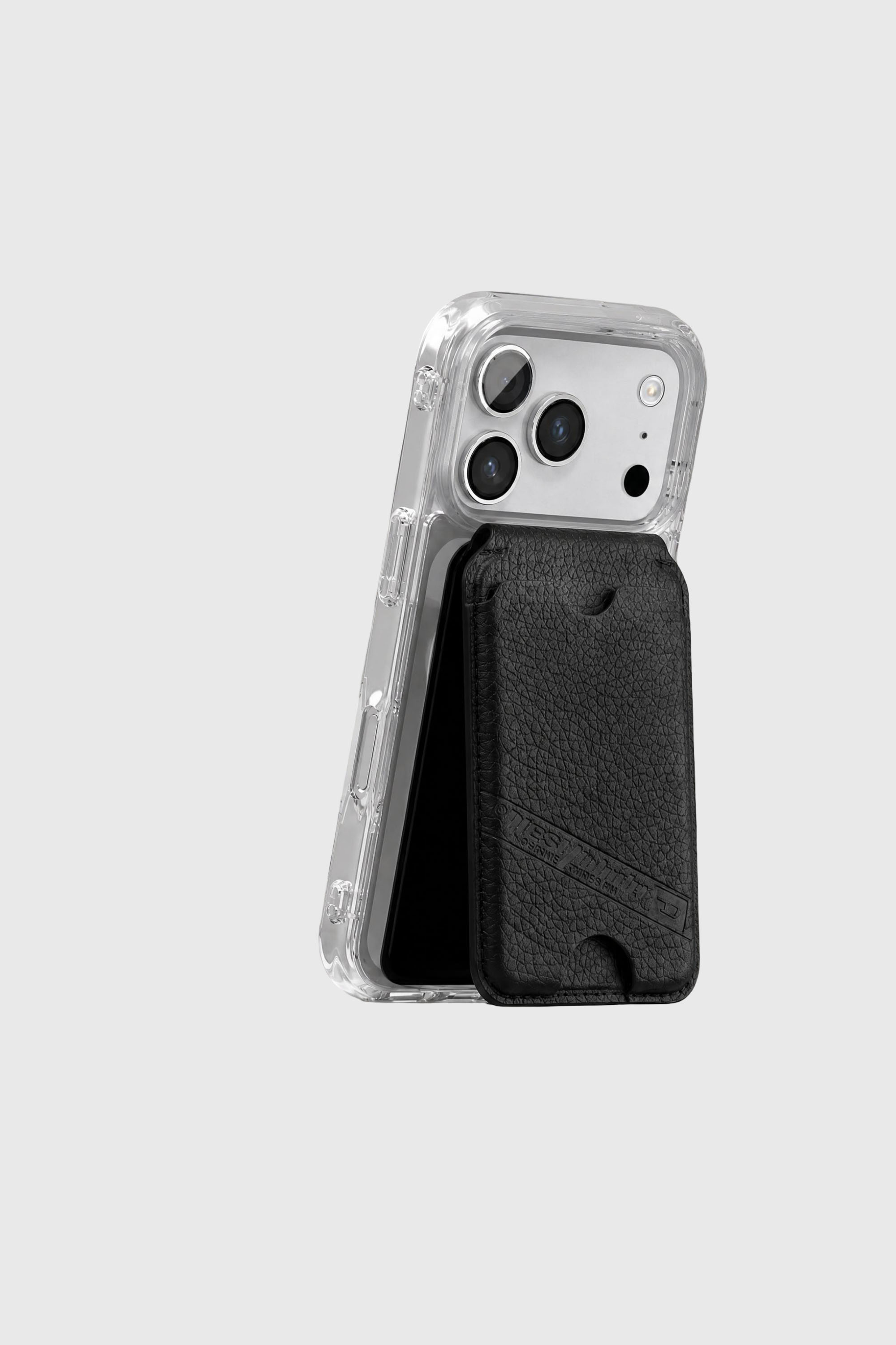 Diesel - 60649 CARD HOLDER, Unisex's Flag D MagSafe card holder in Black - 5