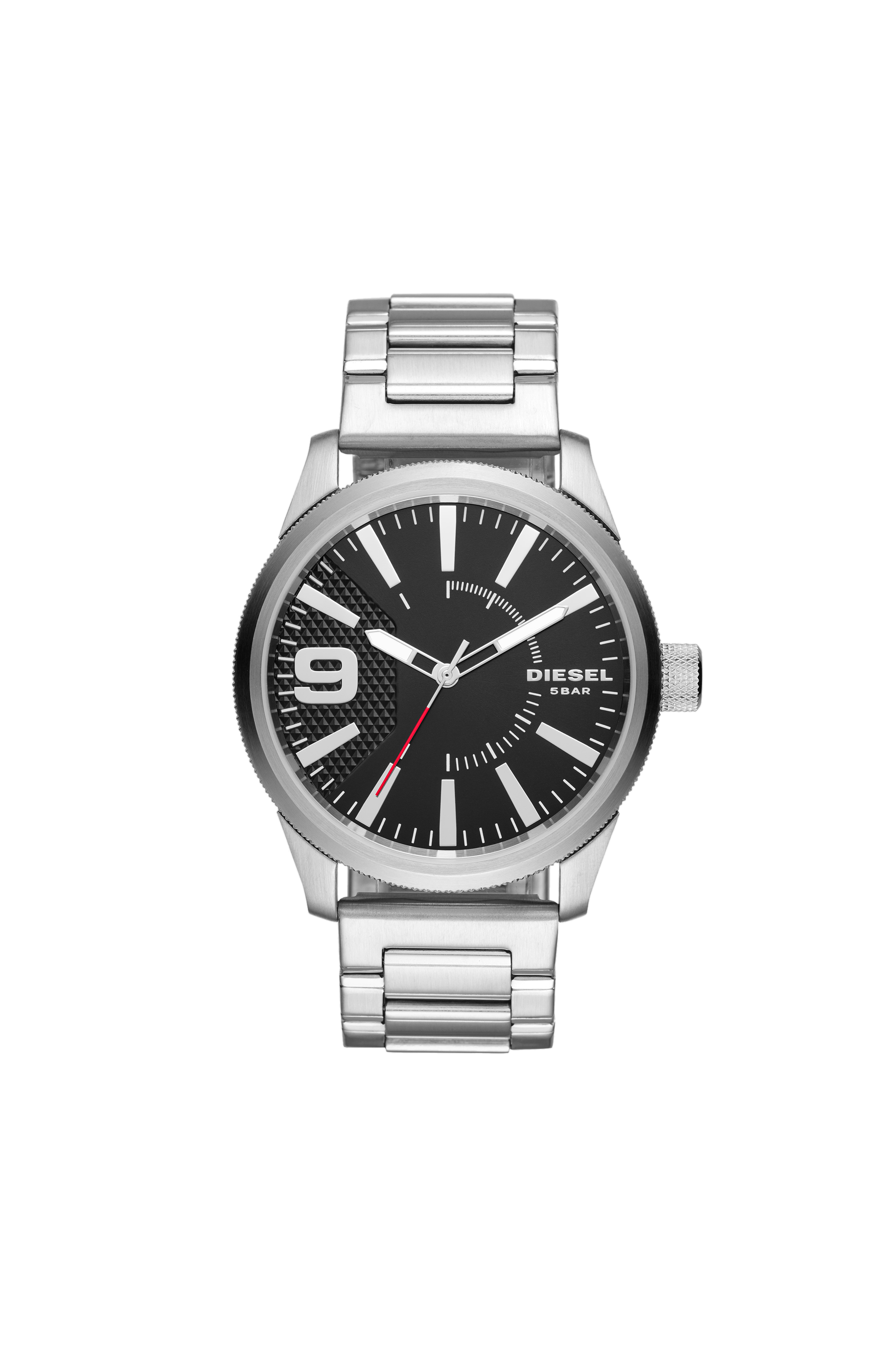 DZ1889 Man: Rasp 3 Hand three-hand stainless steel watch | Diesel
