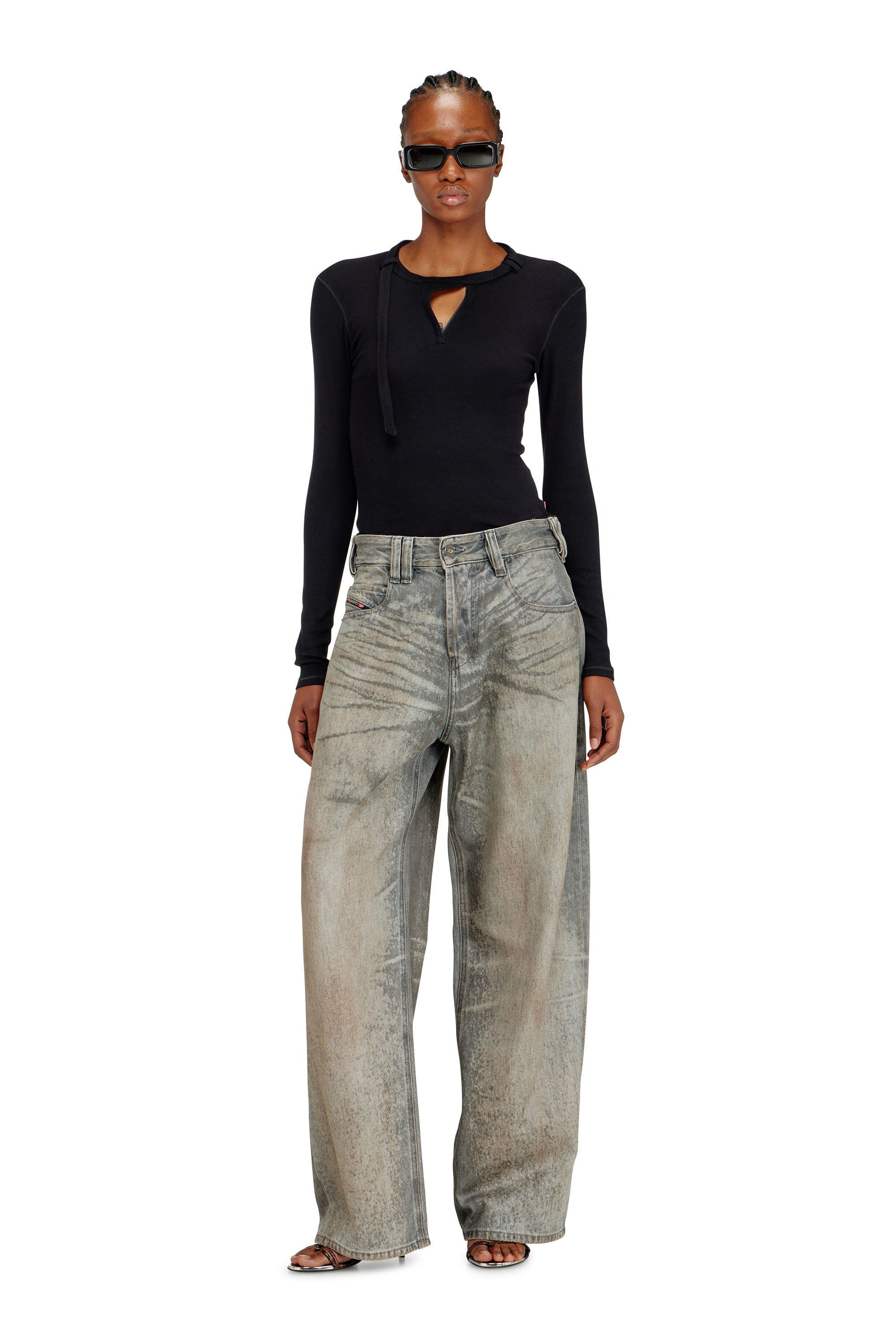 Diesel - Unisex's Relaxed Jeans 1997 D-Enim-M 09P24, Grey - 4