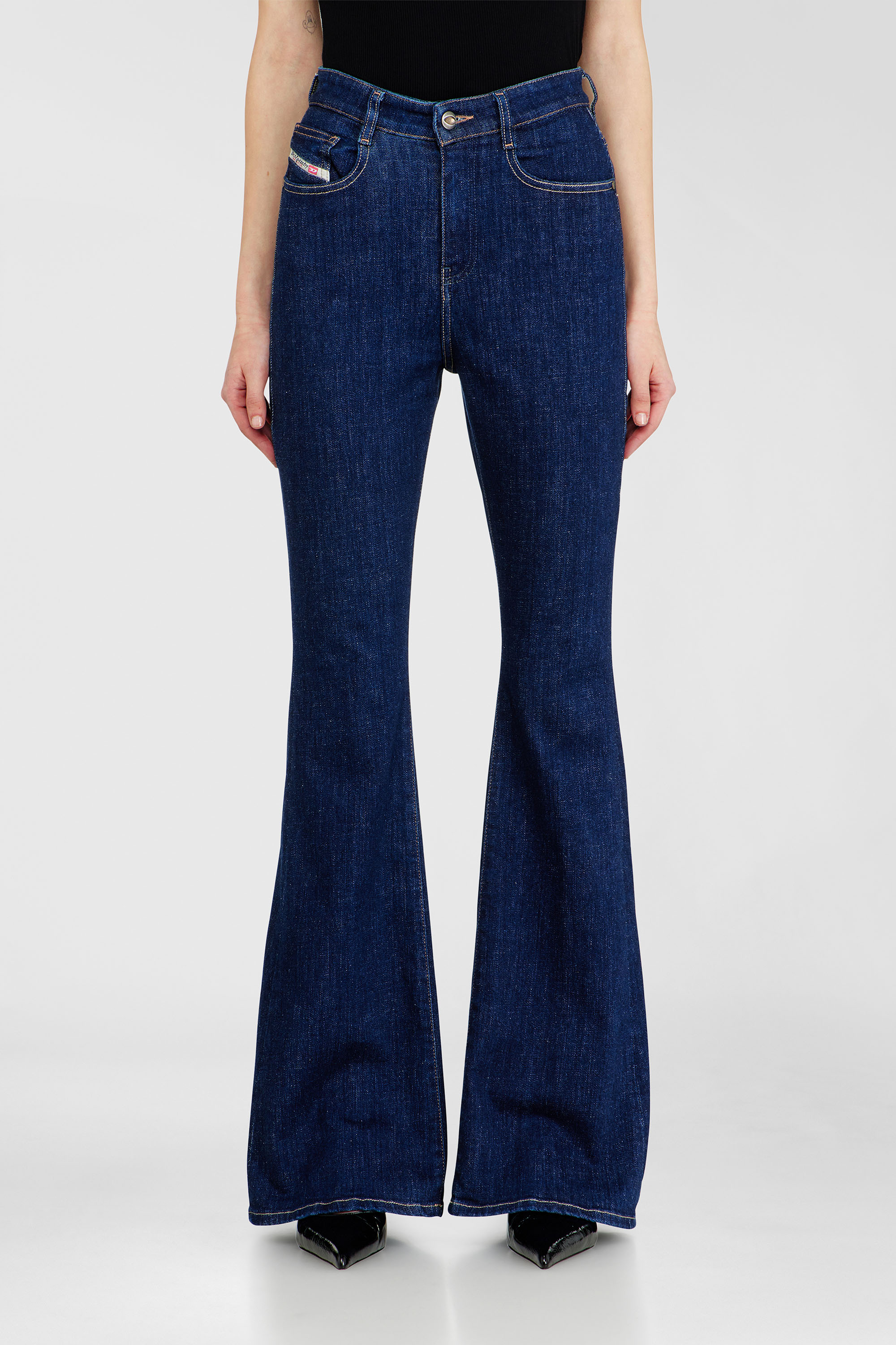 Diesel - Woman's Bootcut Jeans 1973 D-Partt 09Q03, Dark Blue - 2