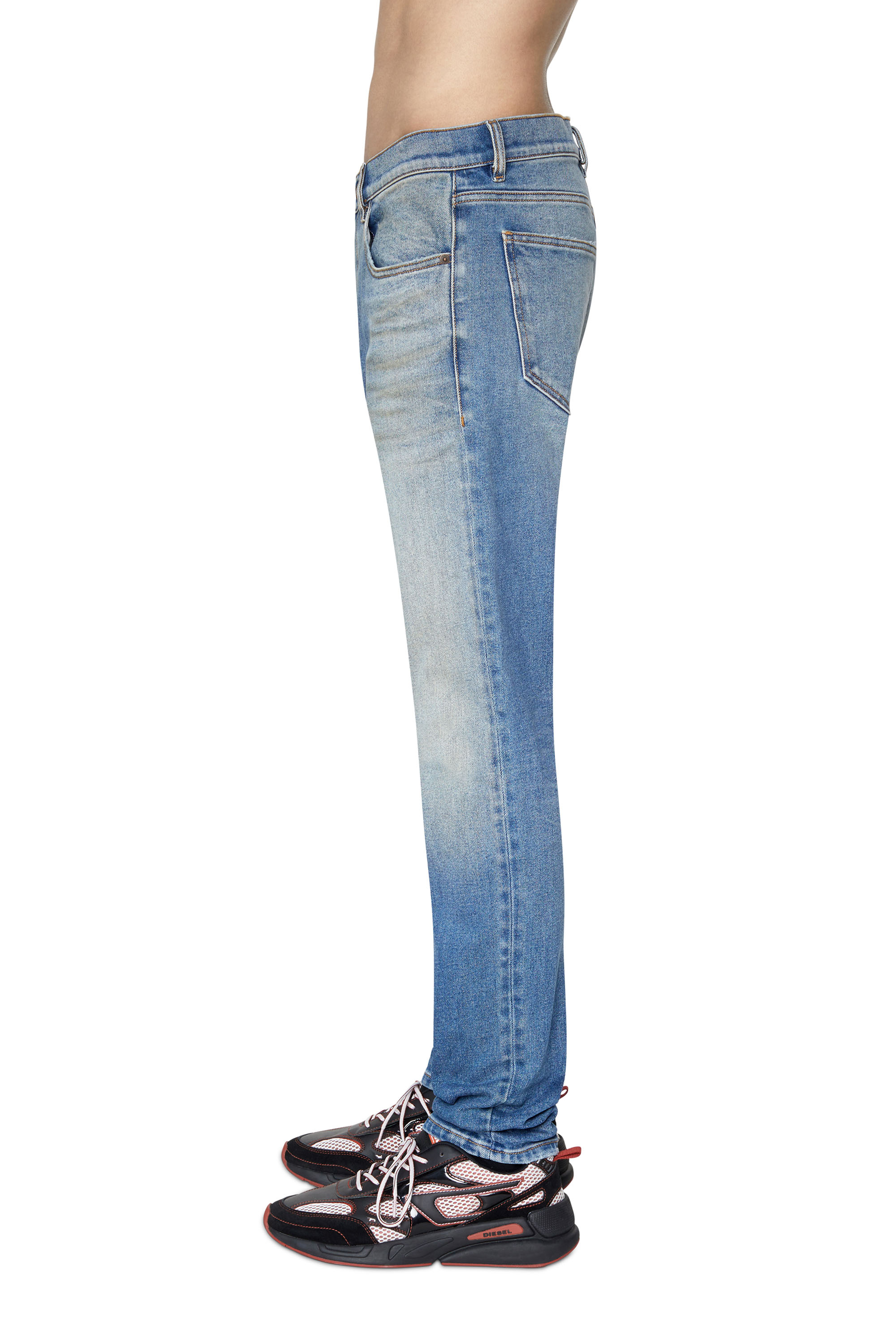 Diesel - 2019 D-STRUKT 09D81 Slim Jeans, Medium blue - Image 4