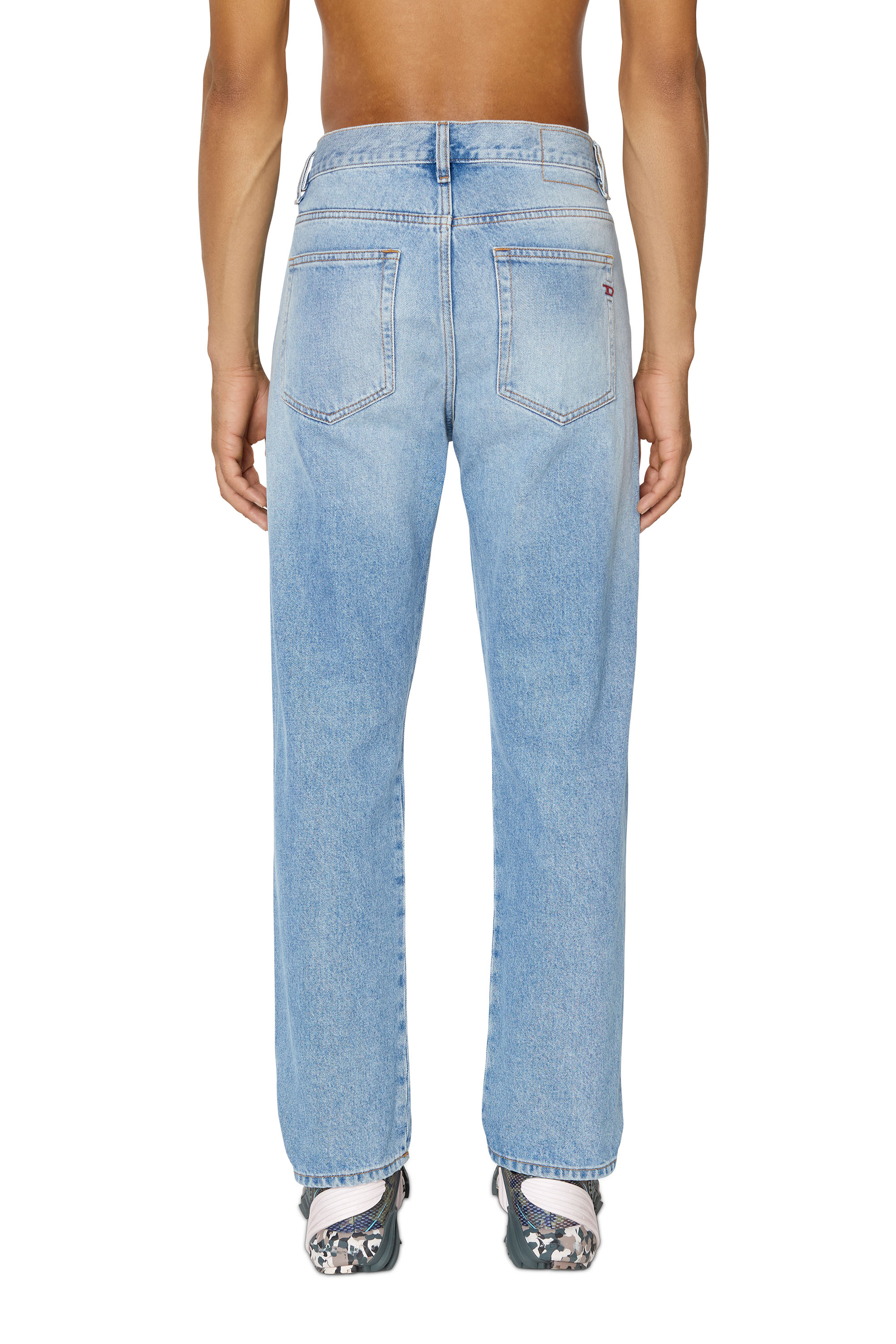 Diesel - 2020 D-Viker 007G6 Straight Jeans, Light Blue - Image 2