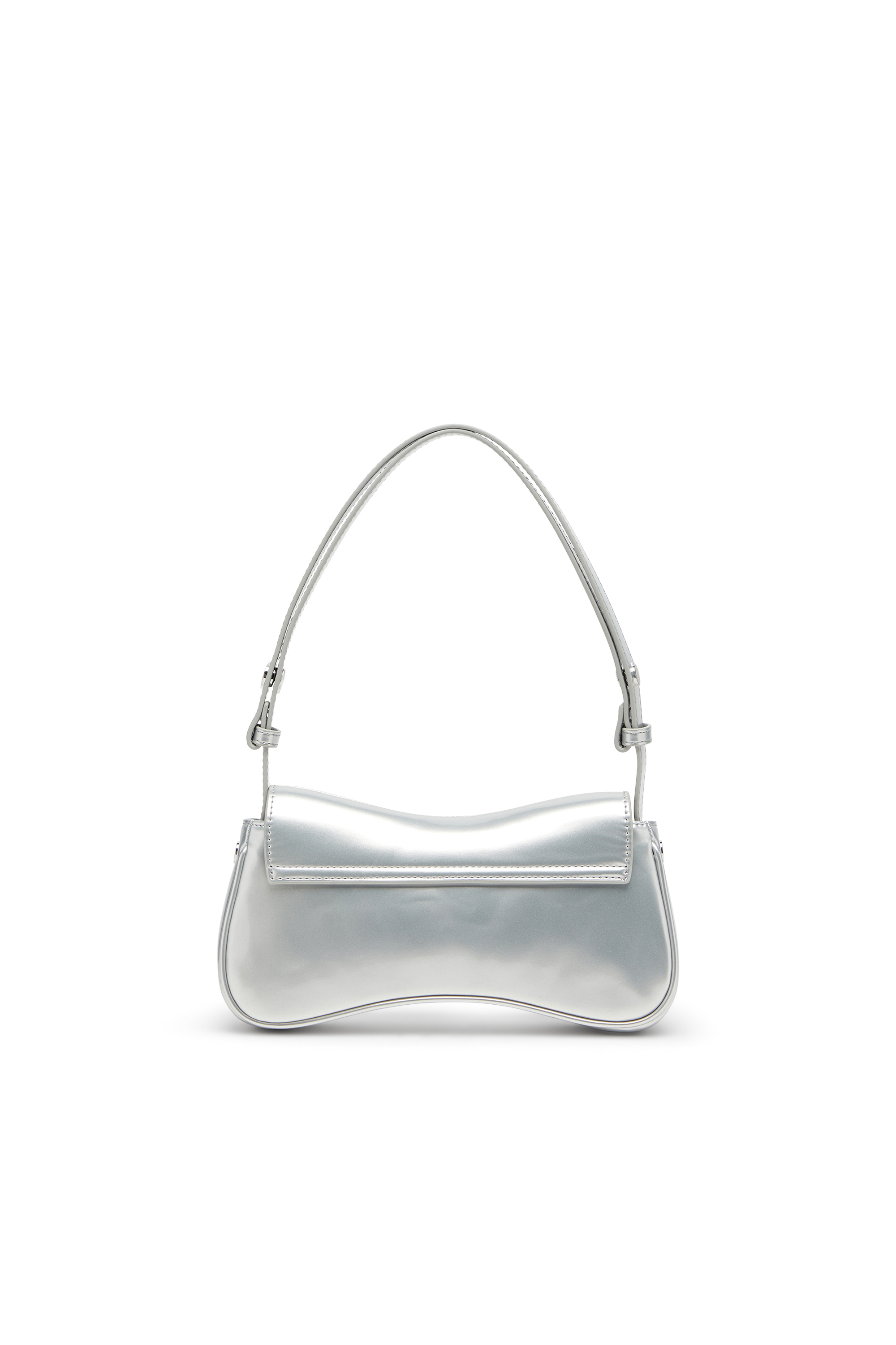 Diesel - PLAY CLUTCH, Woman's Play-Clutch in metallic PU in Silver - 3