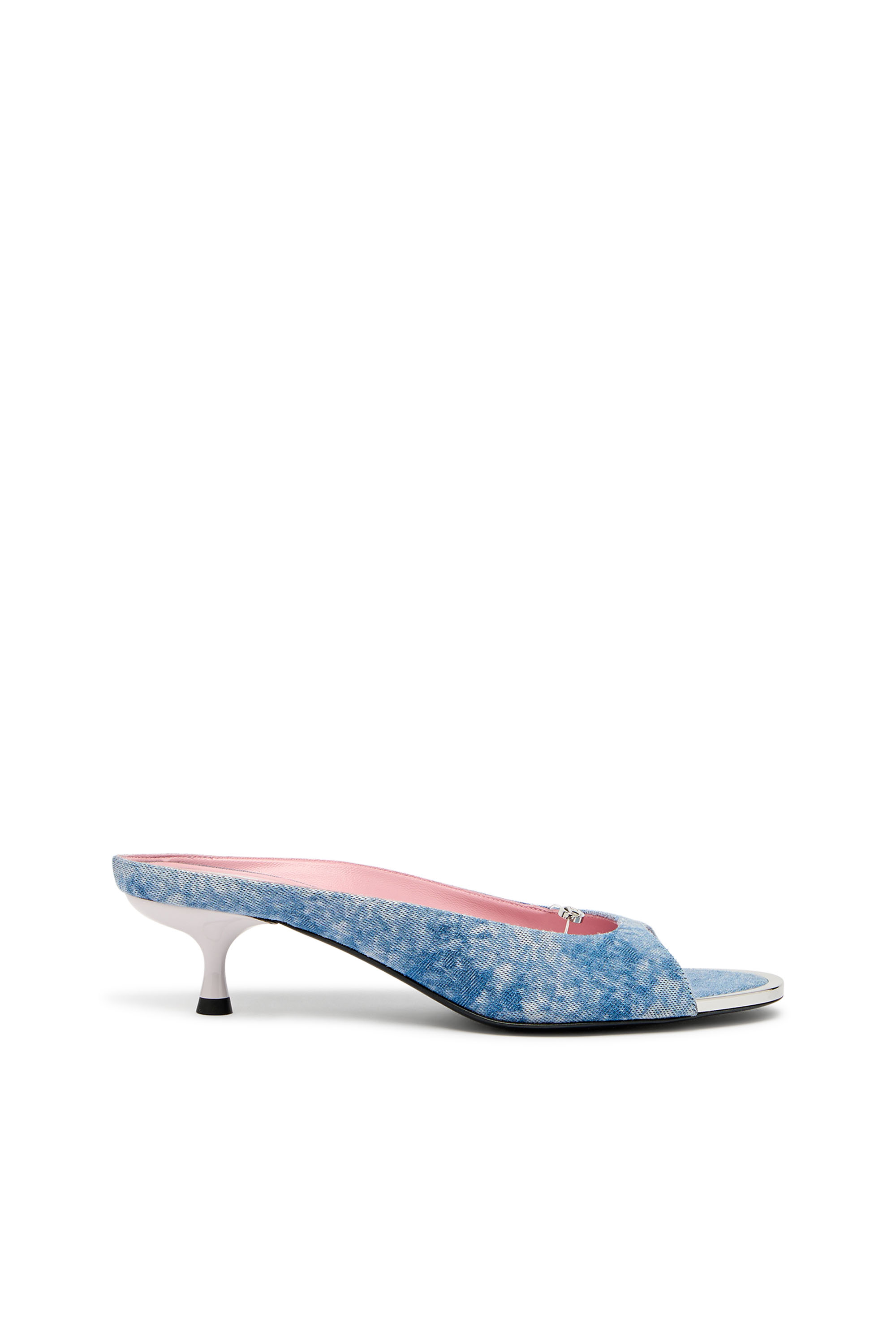 Diesel - D-DIAM'S-SA-40, Woman's D-Diam's-Low denim mule with floating Oval D in Blue - 1