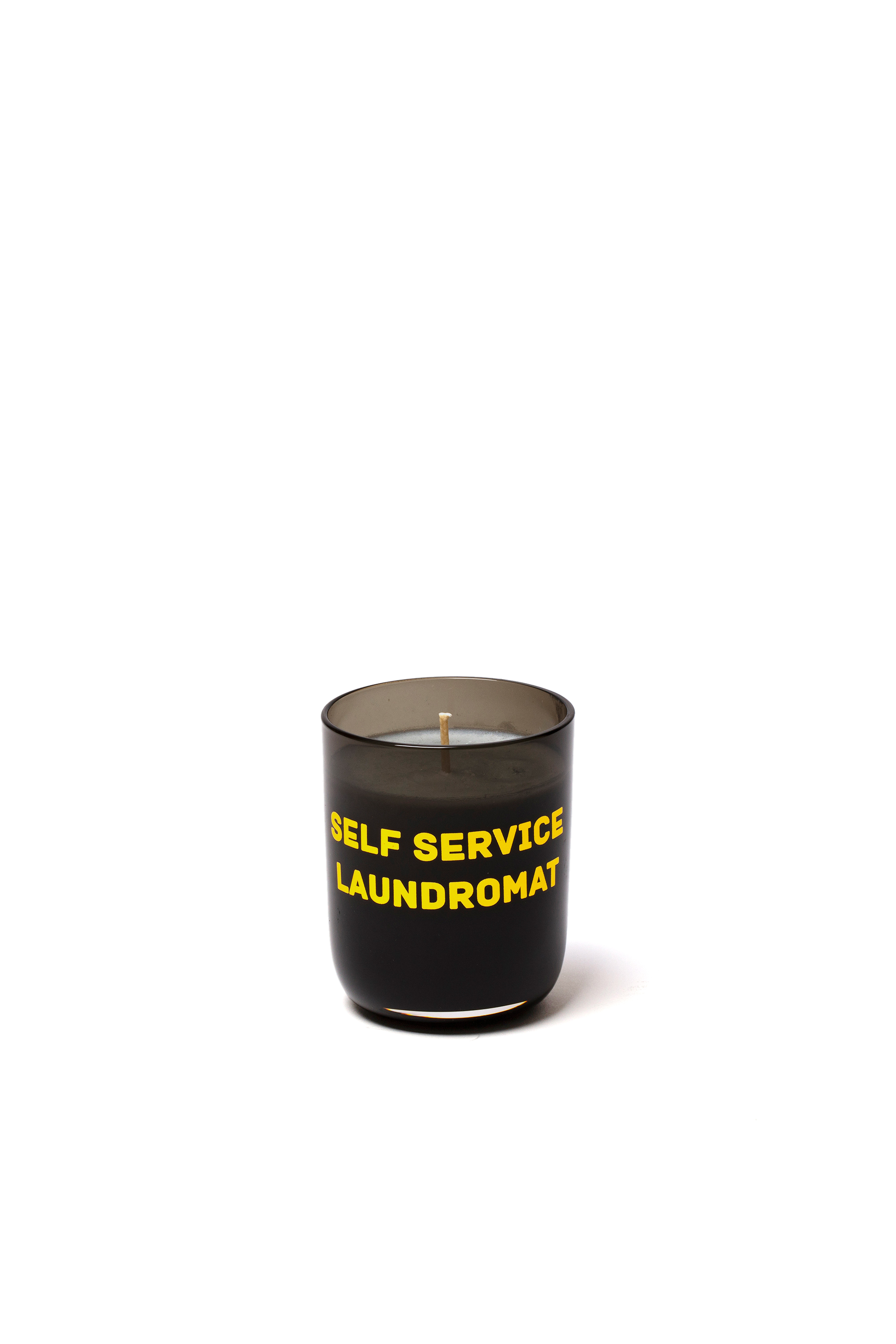 Diesel - 11170 HOME SCENTS, Unisex's Candle in glass jar "memories-self service laundromat" in Black/Yellow - 1
