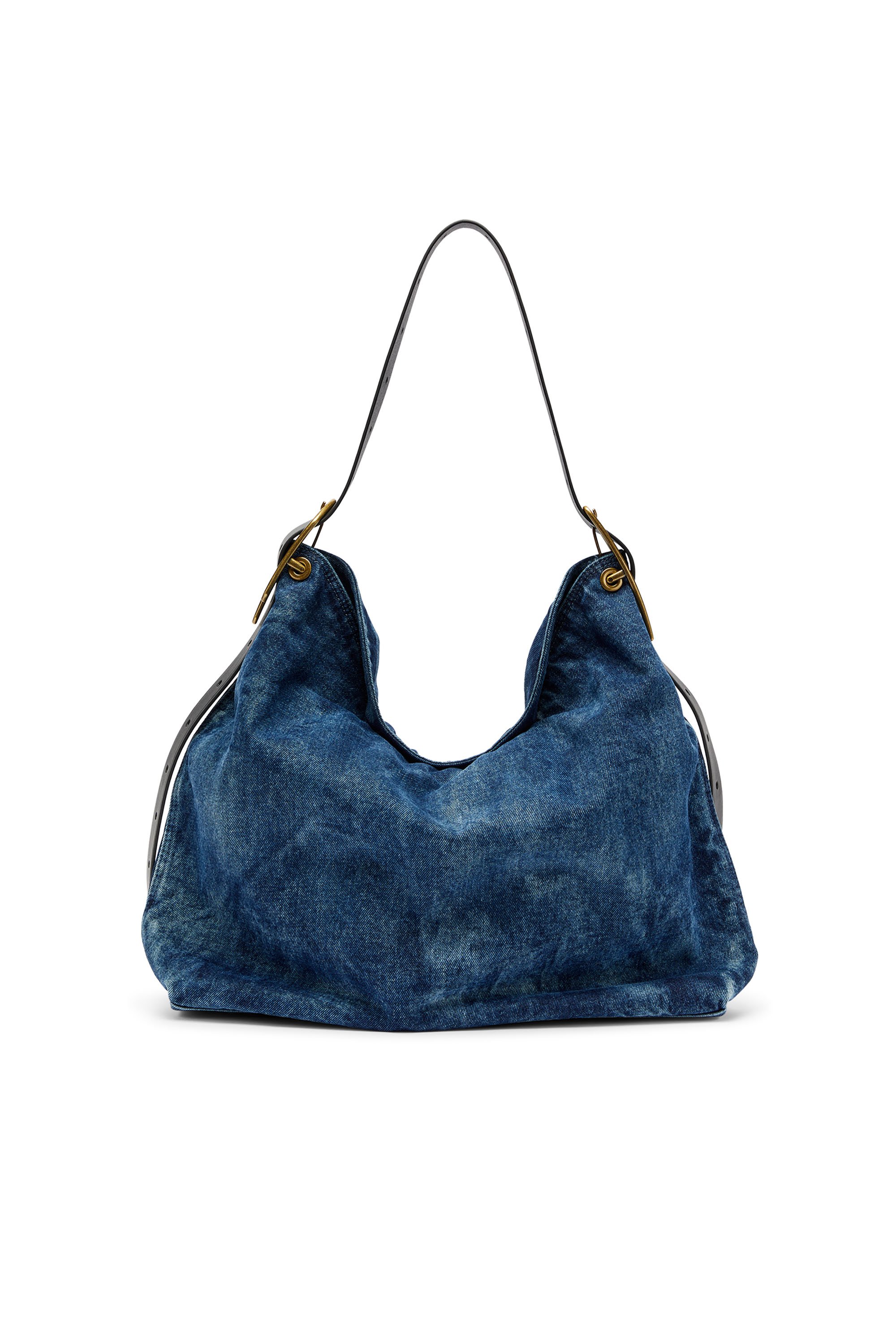 Diesel - D-LINE HOBO, Woman's D-Line-Denim hobo bag in Medium blue - 3