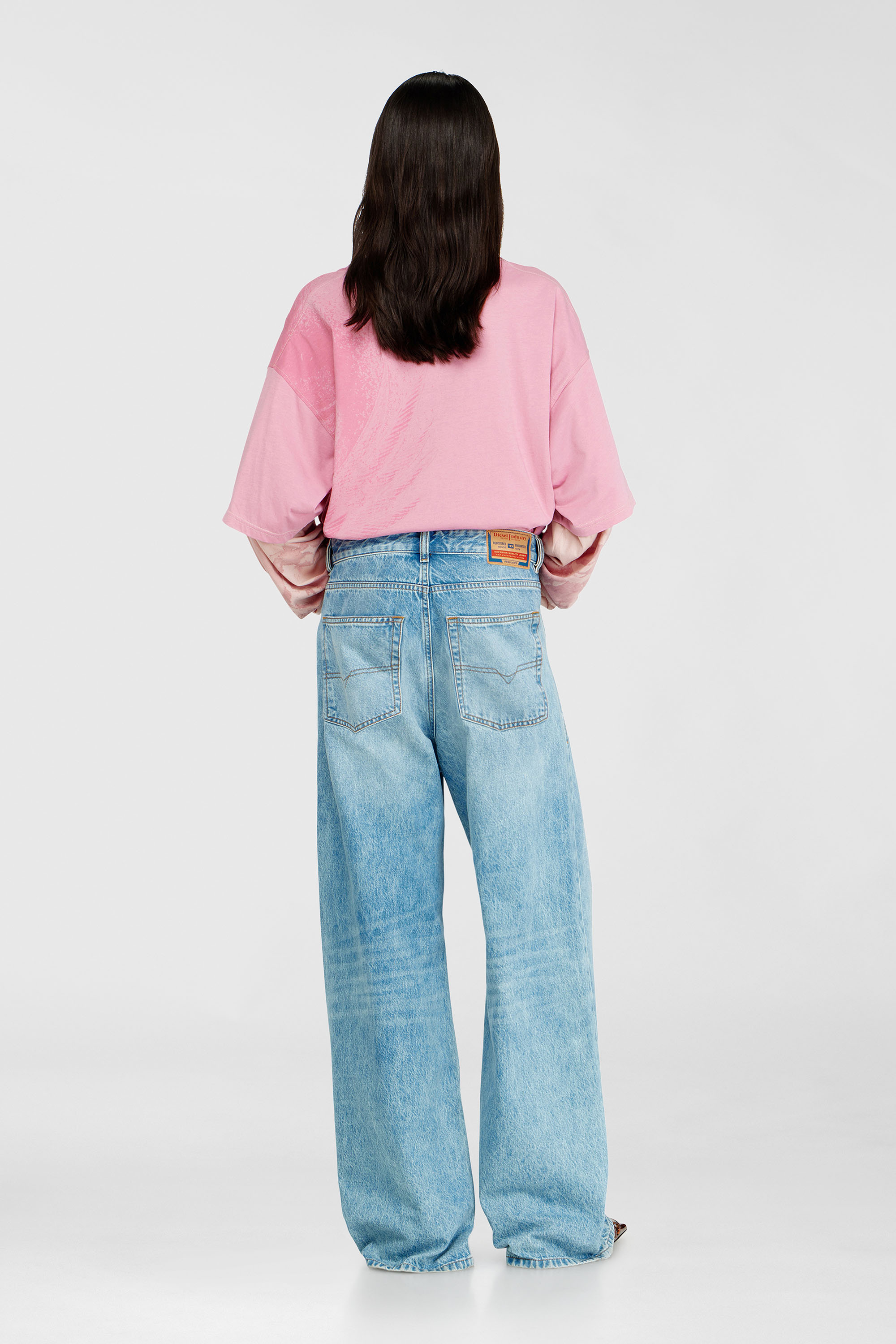 Diesel - Unisex's Relaxed Jeans 1996 D-Sire 09I29, Light Blue - 3