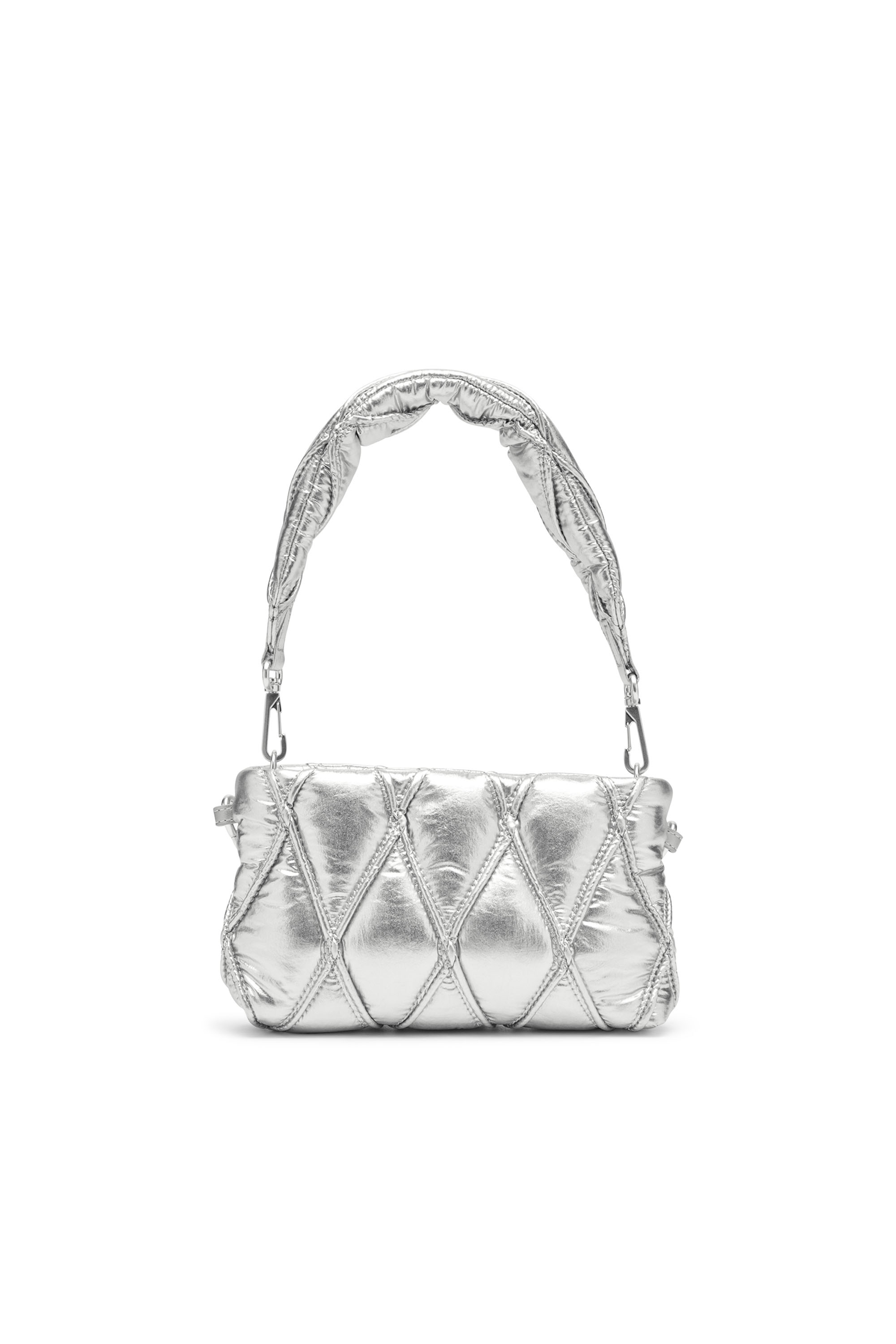 Diesel - CHARM-D POUCH, Woman's Wallet purse in metallic quilted nylon in null - 2