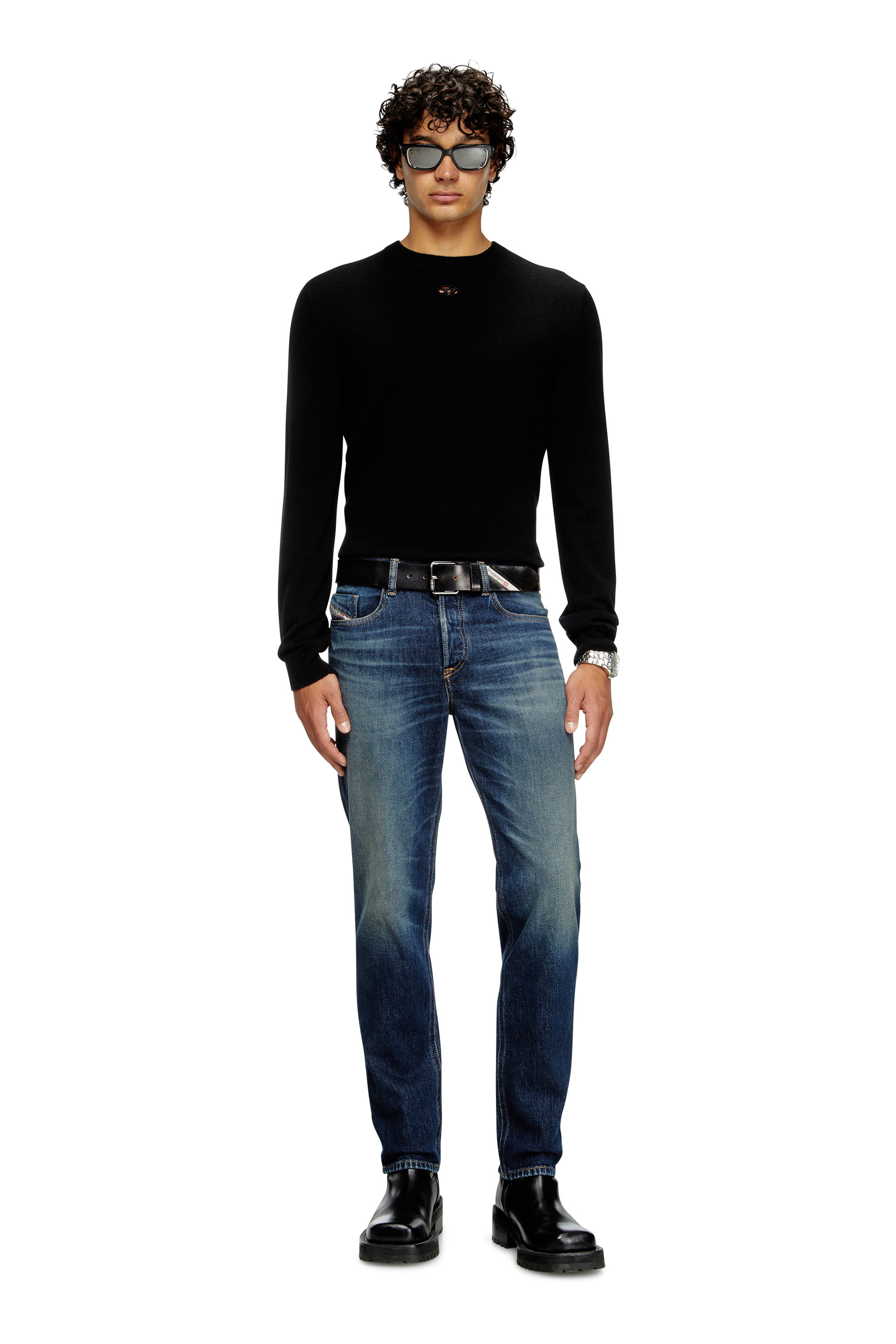 Diesel - Man's Regular Jeans 2023 D-Finitive 09M10, Dark Blue - 2