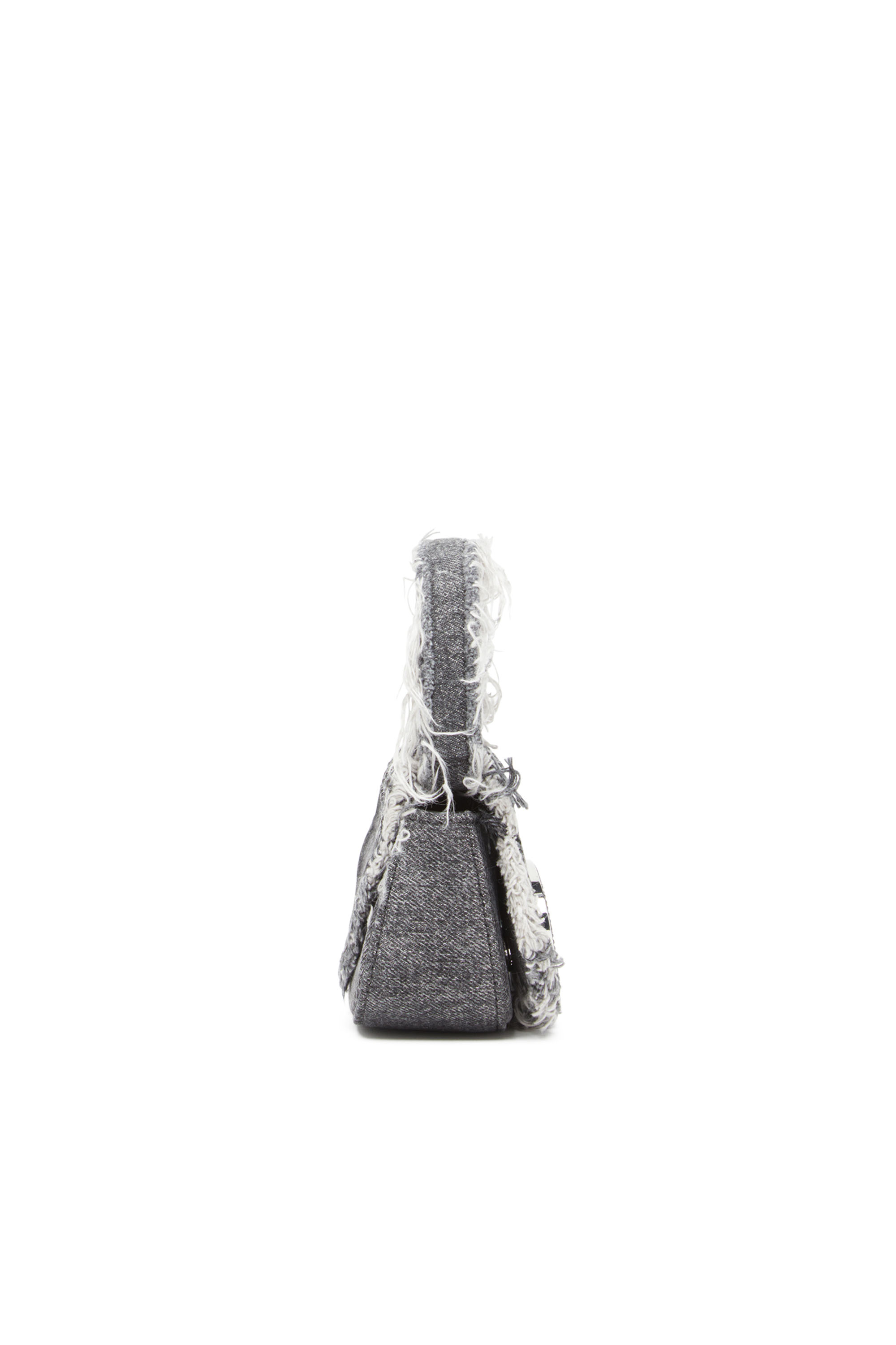 Diesel - 1DR XS, Woman's 1DR XS-Iconic mini bag in denim and crystals in Black - 5