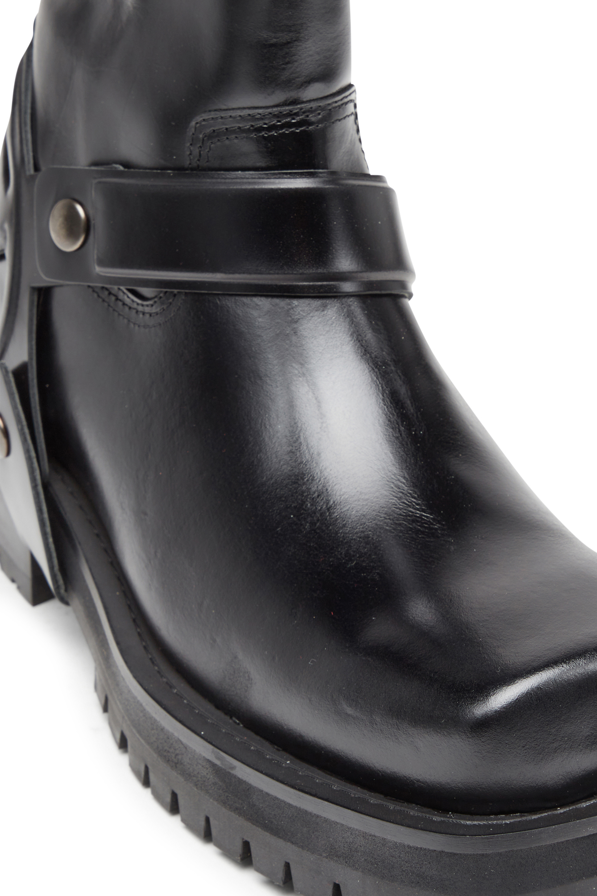 D-TEXAN CH, Black Diesel - D-TEXAN CH, Man's D-Texan-Harness boots in polished leather in Black - 6