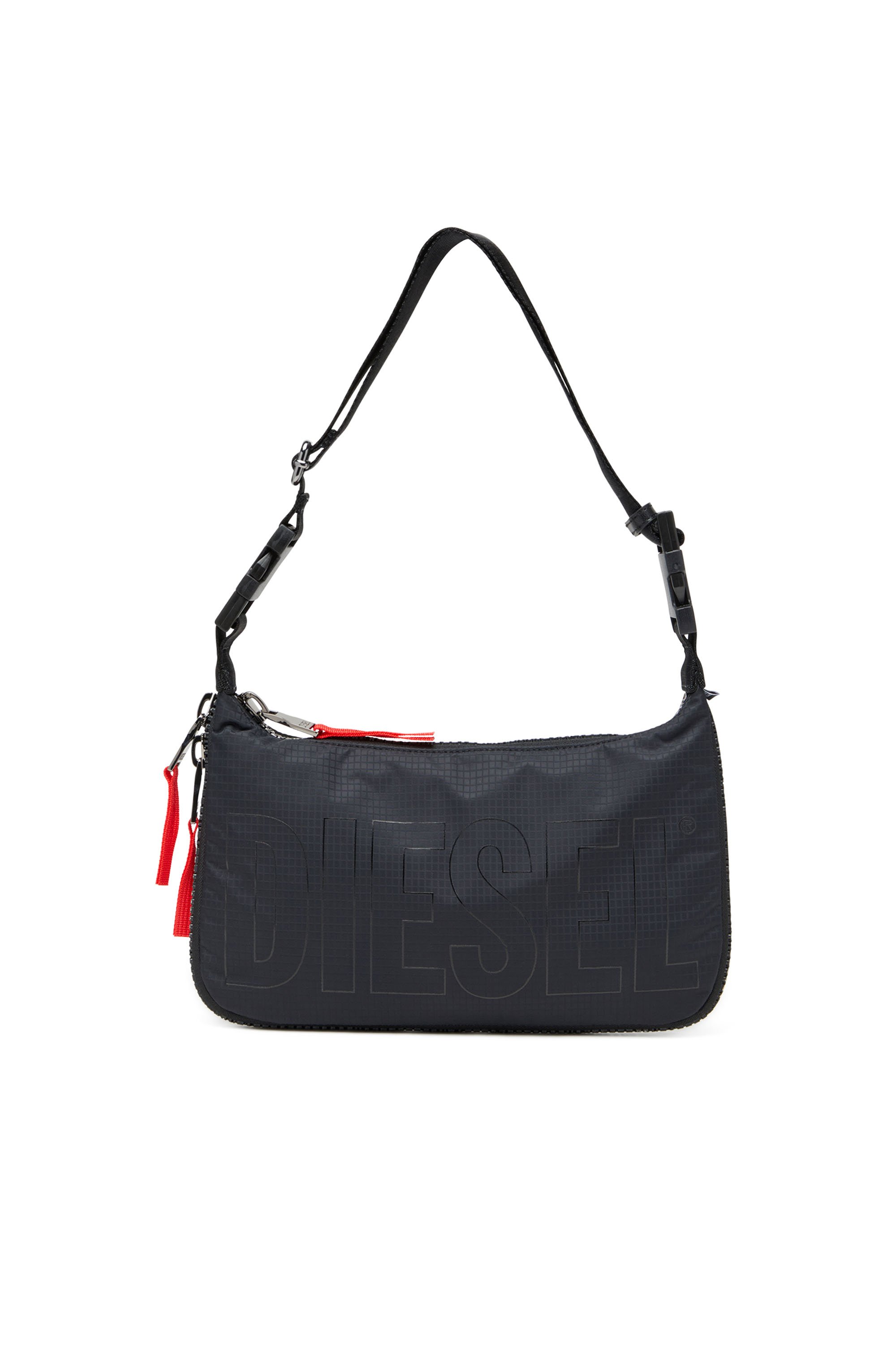 Diesel - ZIP-D SHOULDER BAG X, Unisex's Zip-D X-Expandable utilitarian shoulder bag in Black - 1