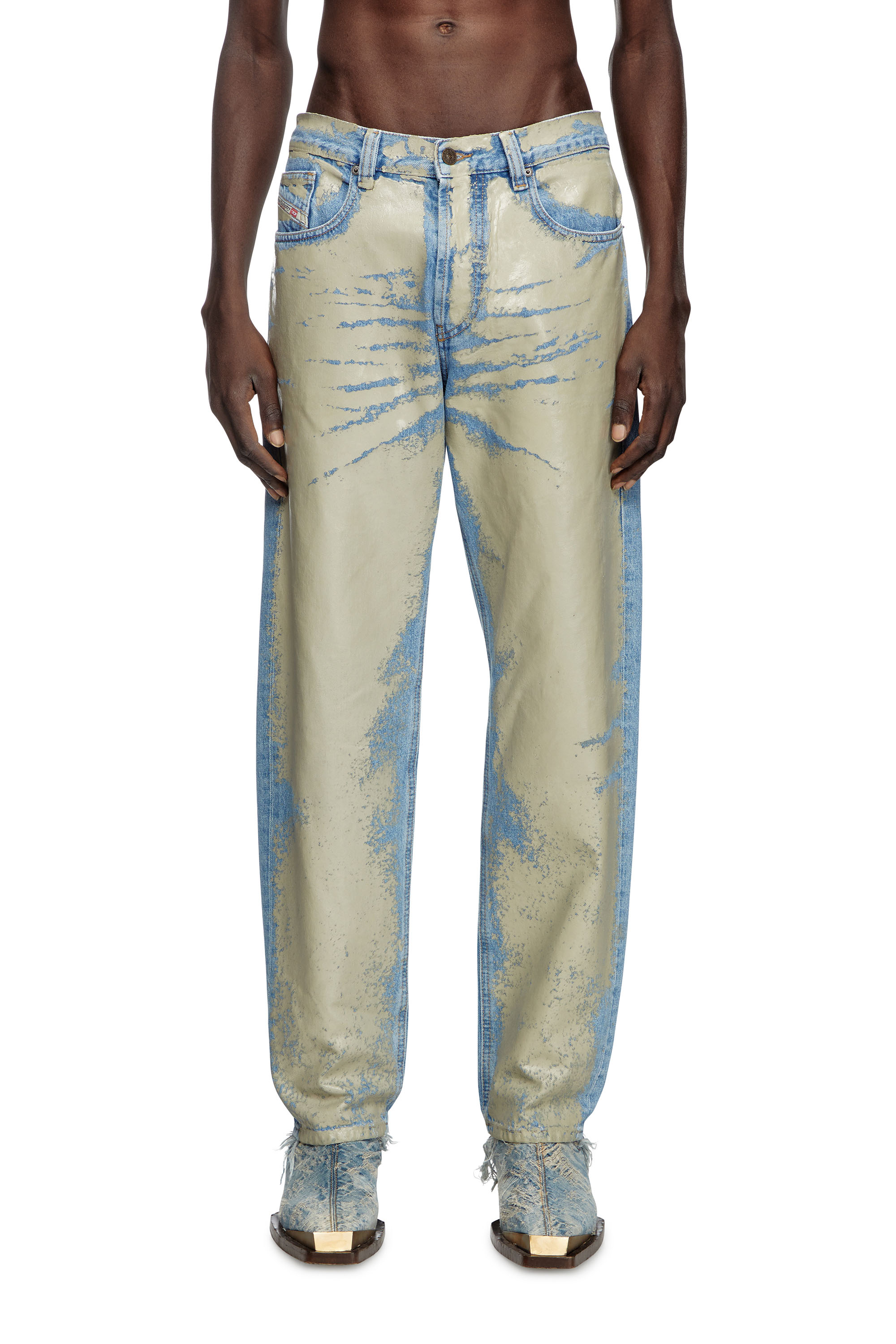 Diesel - Man's Regular Jeans 2010 D-Macs 007AL, Light Brown - 1