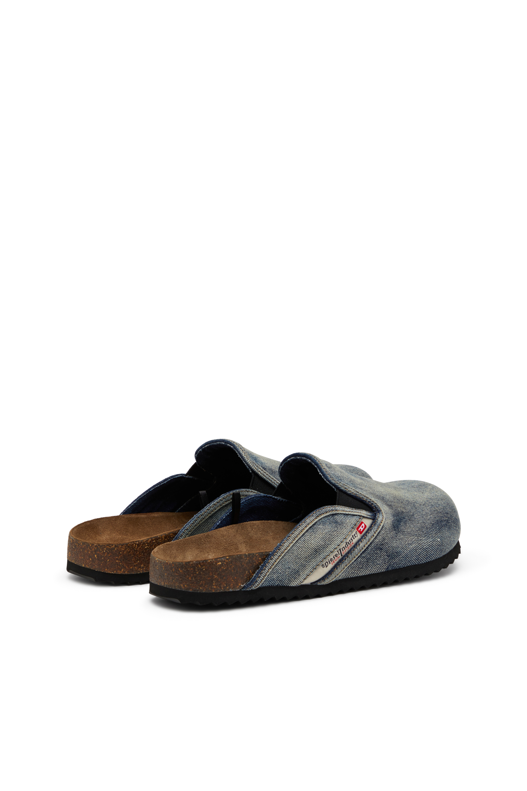 Diesel - D-WOODSTOCK SLIP-ON, Man's D-Woodstock-Denim mules in Dark Blue - 3