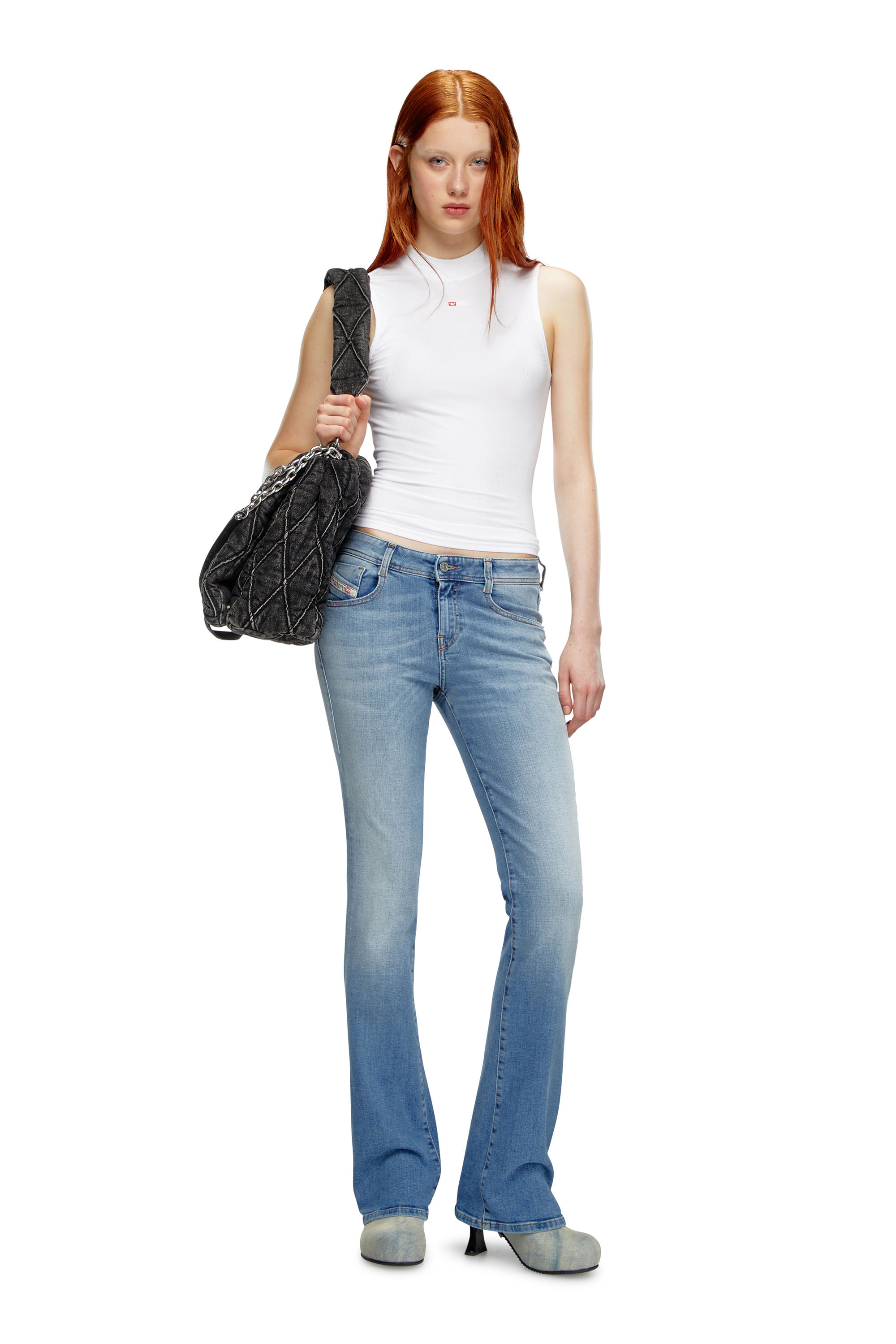 Diesel - Woman Bootcut and Flare Jeans 1969 D-Ebbey 09K06, Light Blue - Image 2
