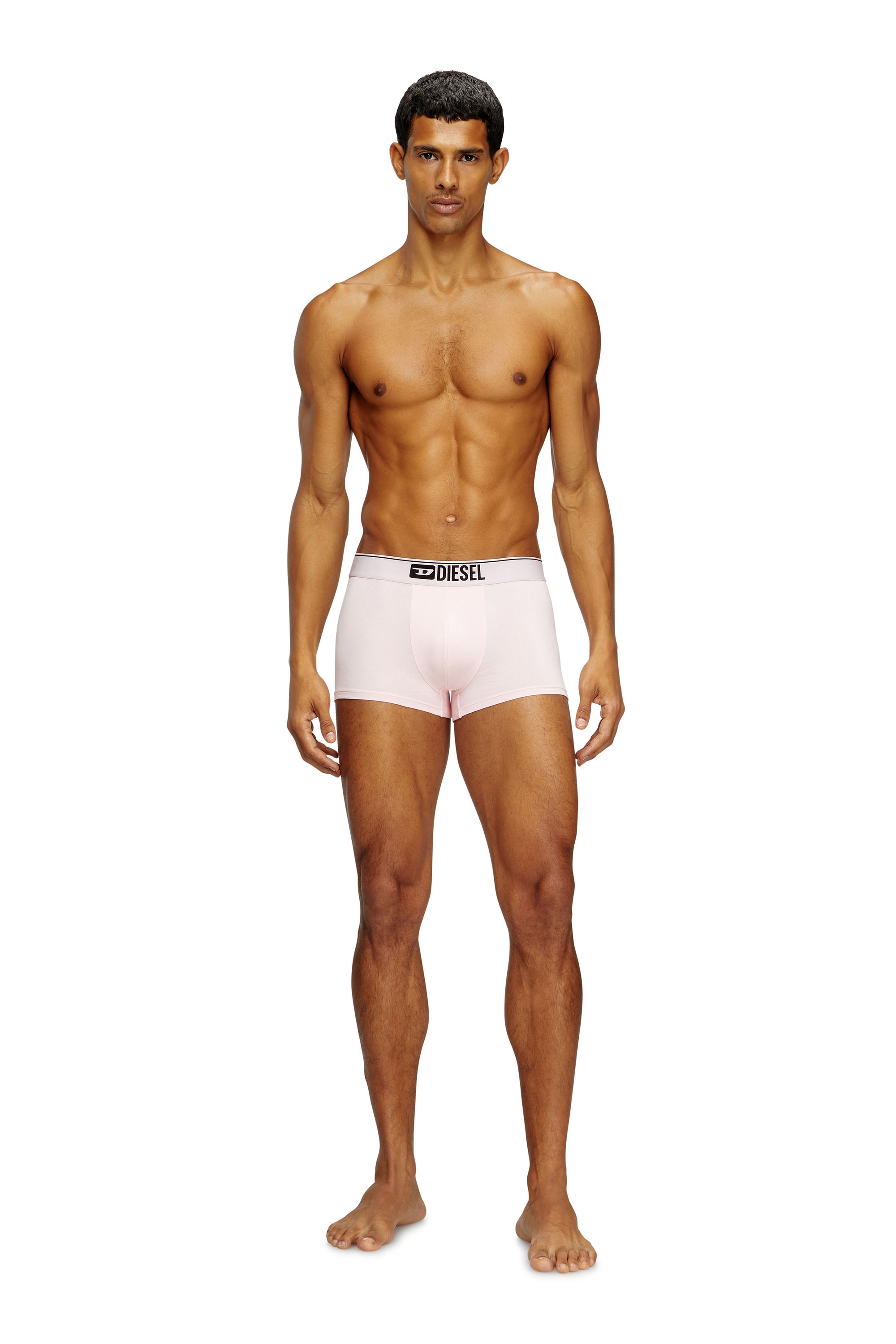 Diesel - DAMIEN-D-BOX-3PACK, Man's 3-pack boxer briefs in stretch cotton in Pink/Black - 3